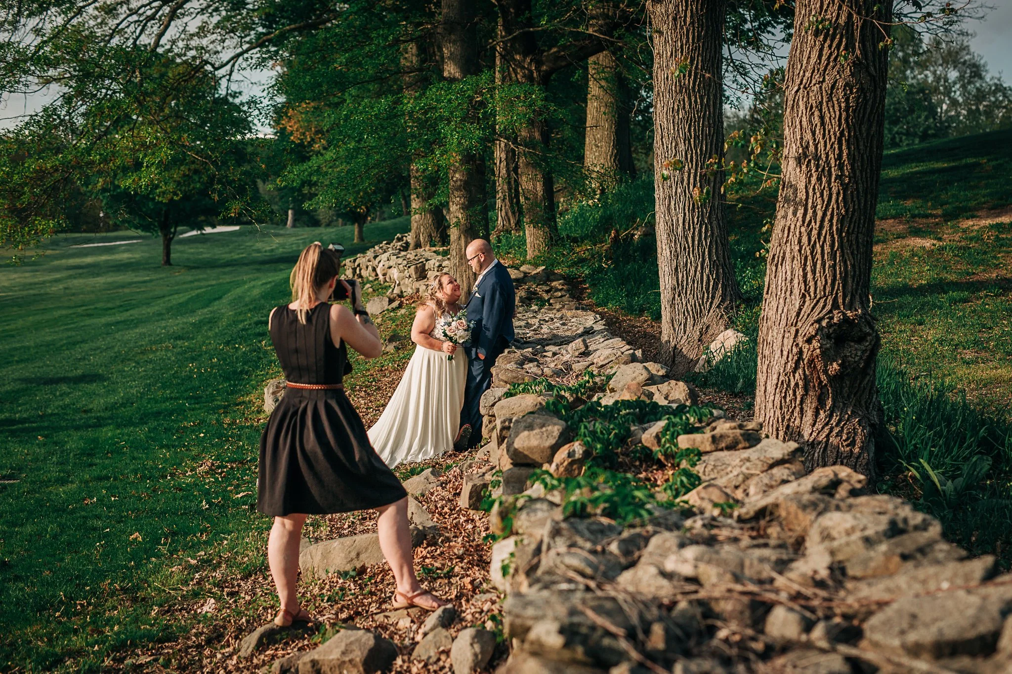 Erica Leman of Sweet Alice Photography on a wedding day