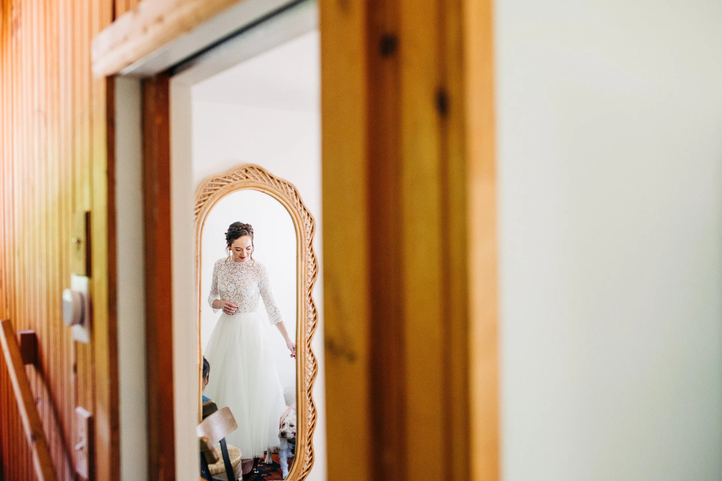 Bride getting ready at Callicoon Hills by Sweet Alice Photography