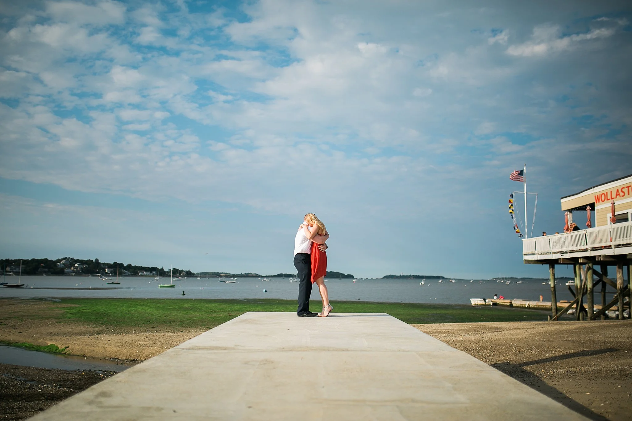 Rebecca + Matt // A Beachfront Engagement in Quincy, MA