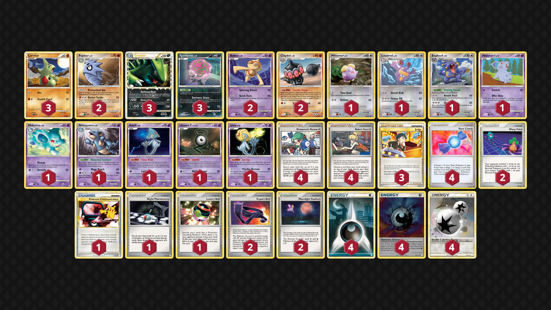 Tyranitar- One of the beefest mons in the format, tank and swing for big damage, spread damage, while using damage mods and healing to make T-tar outlast the opponent