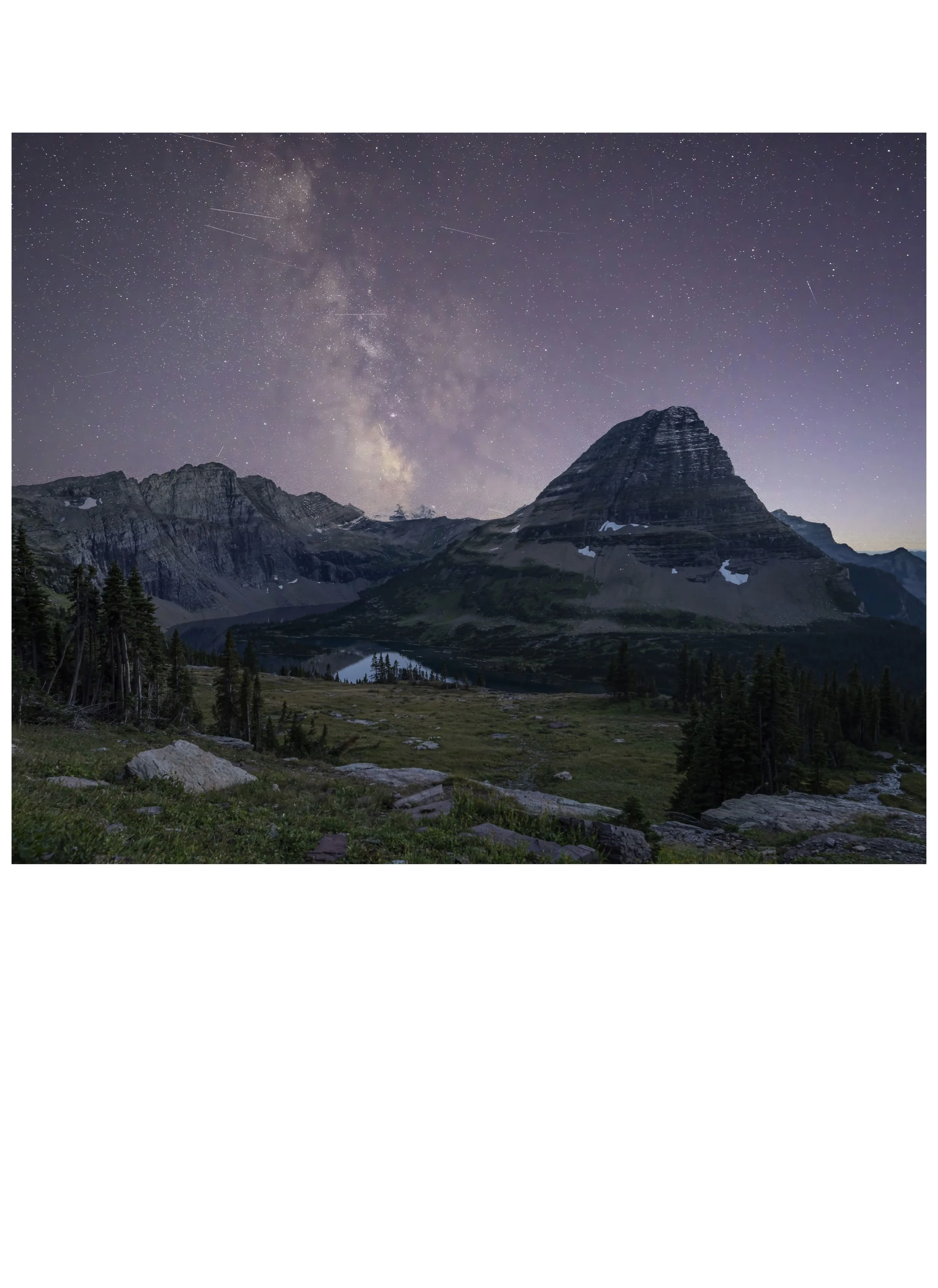 G1- Hidden Lake with Milky Way