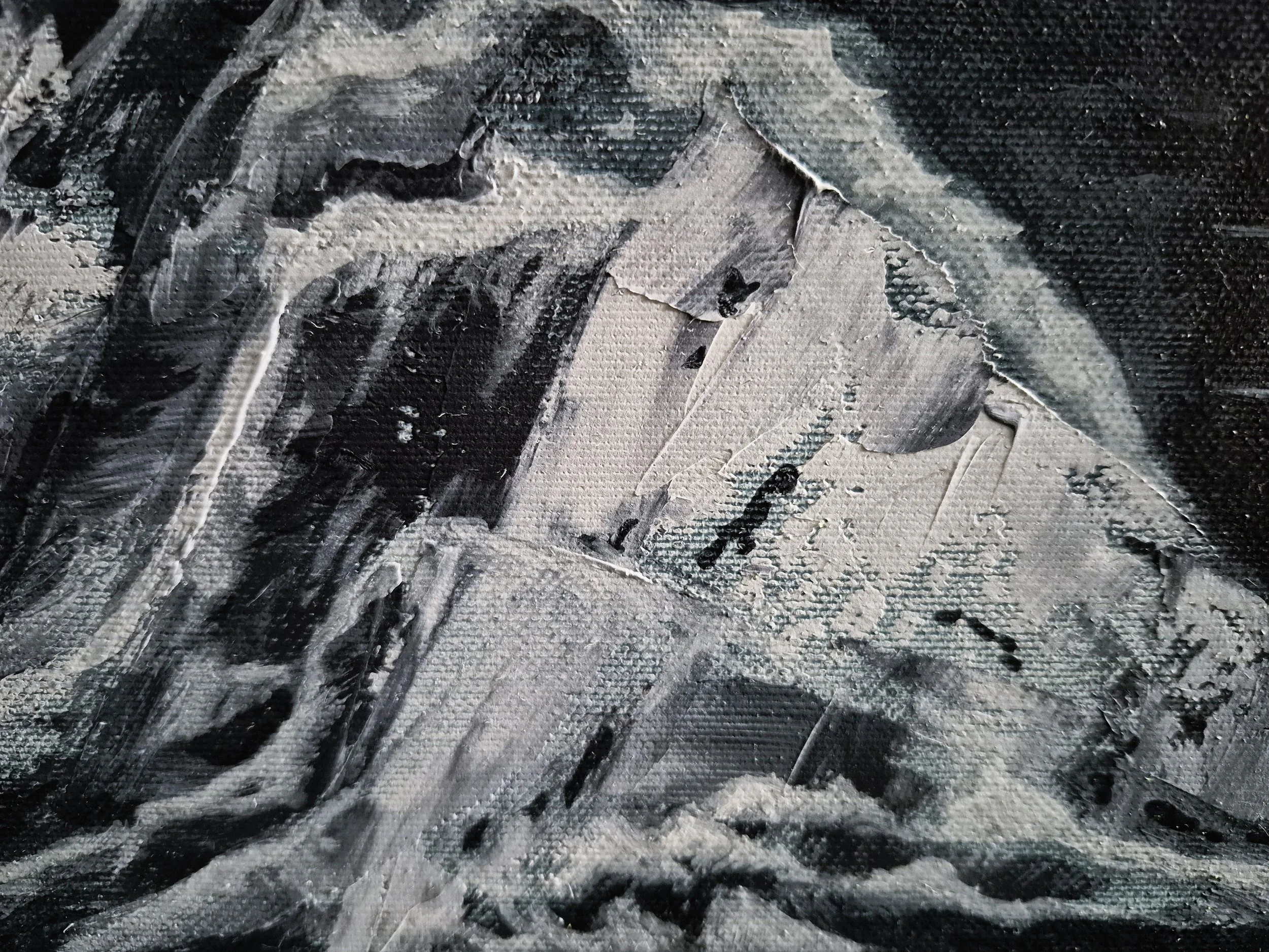 Detailed View, palette knife technique