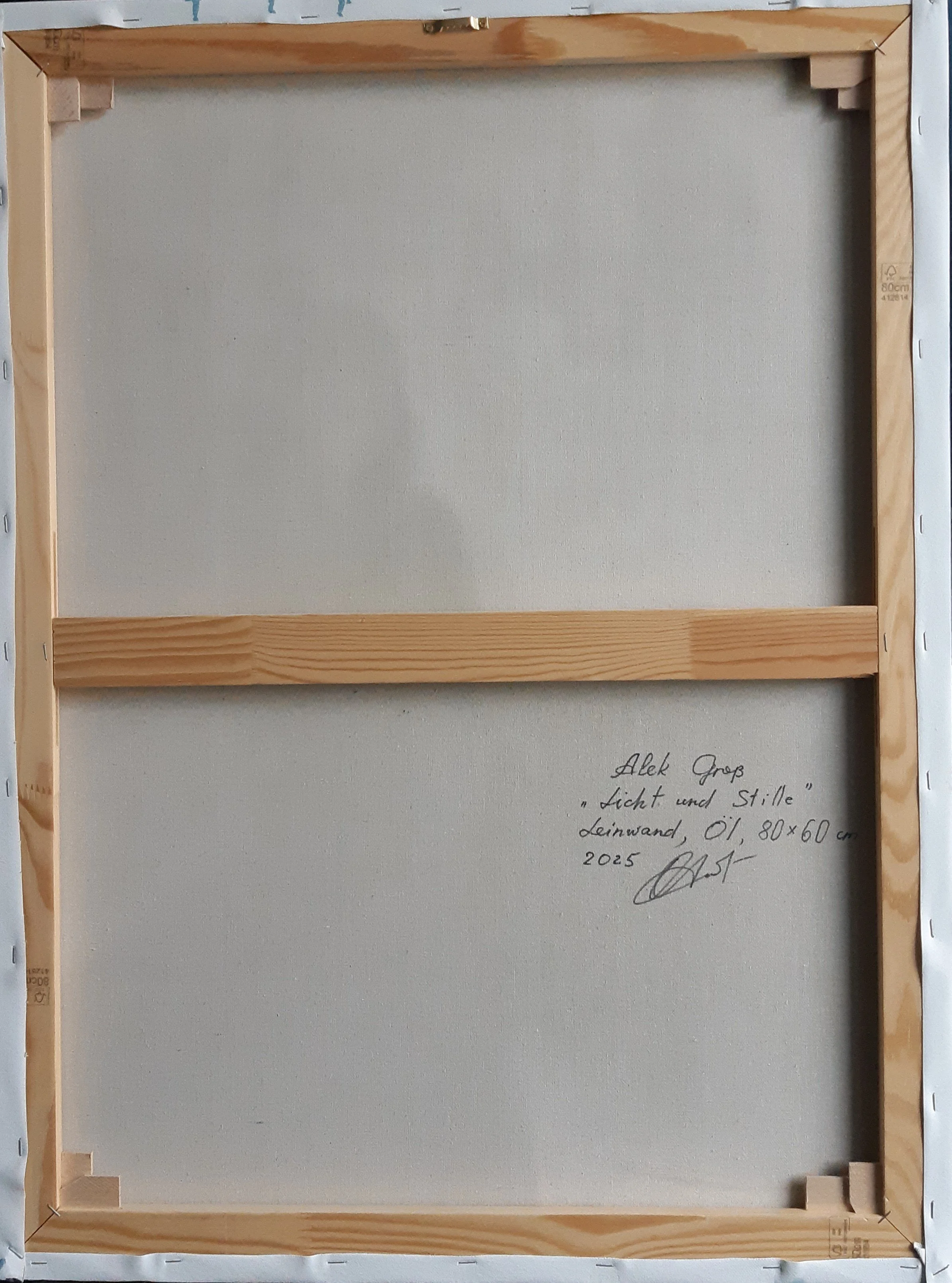 Verso: Hand-signed and dated by the artist on the reverse