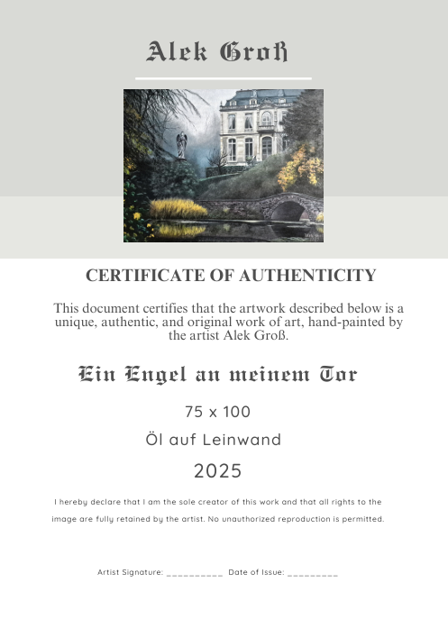 Authentication: This original work includes a signed Certificate of Authenticity