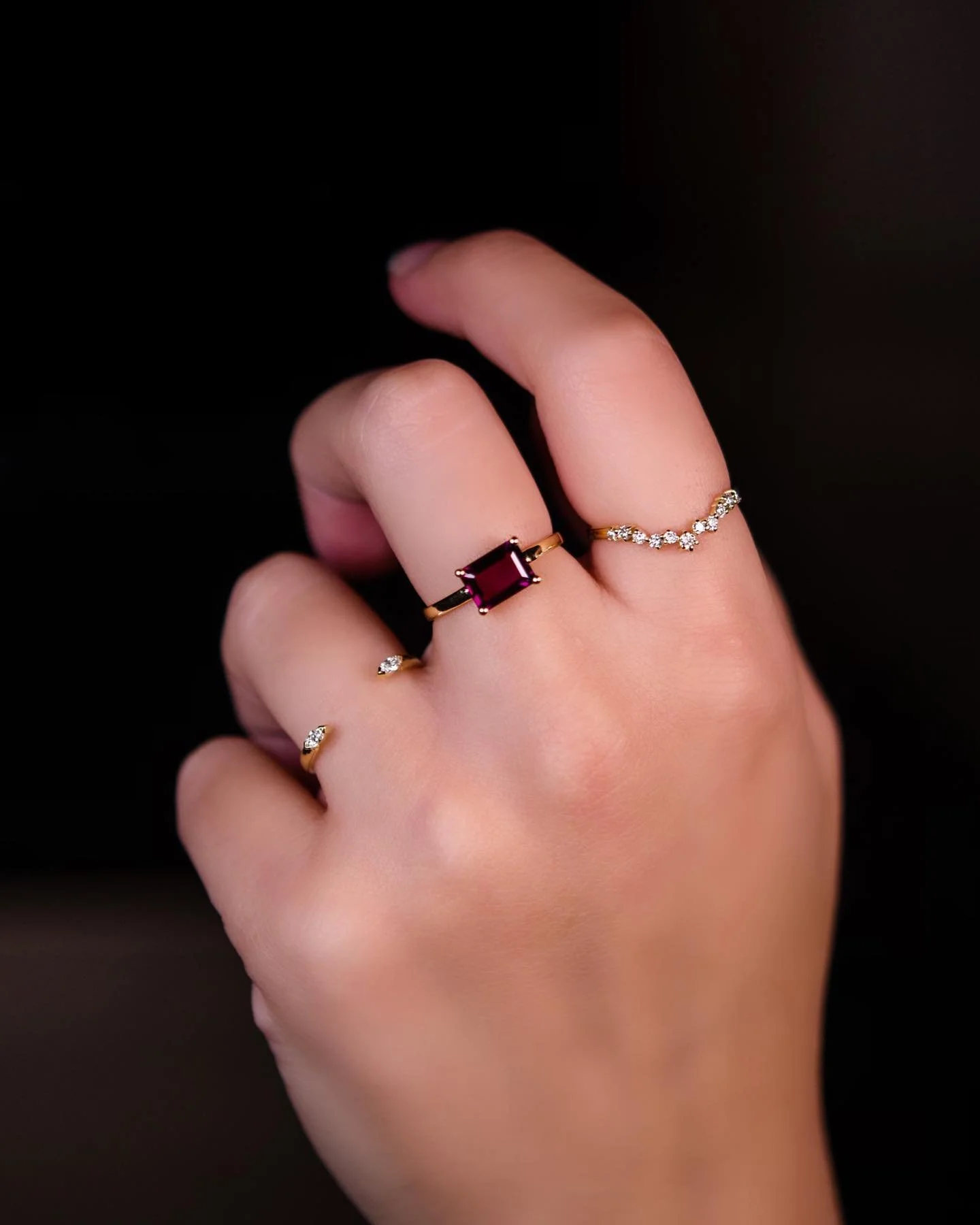 Mix &amp; Match Rings!

Shop online or by private appointment 📧 

#custommade 
#mixandmatch 
#ring
#gold
#diamond
#precious