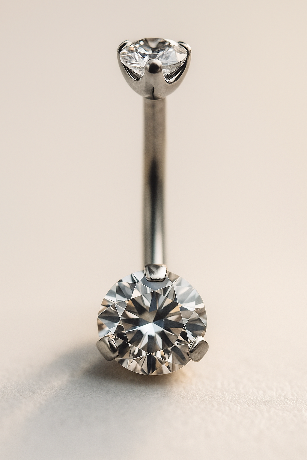 Round Crystal Bauchnabelstecker