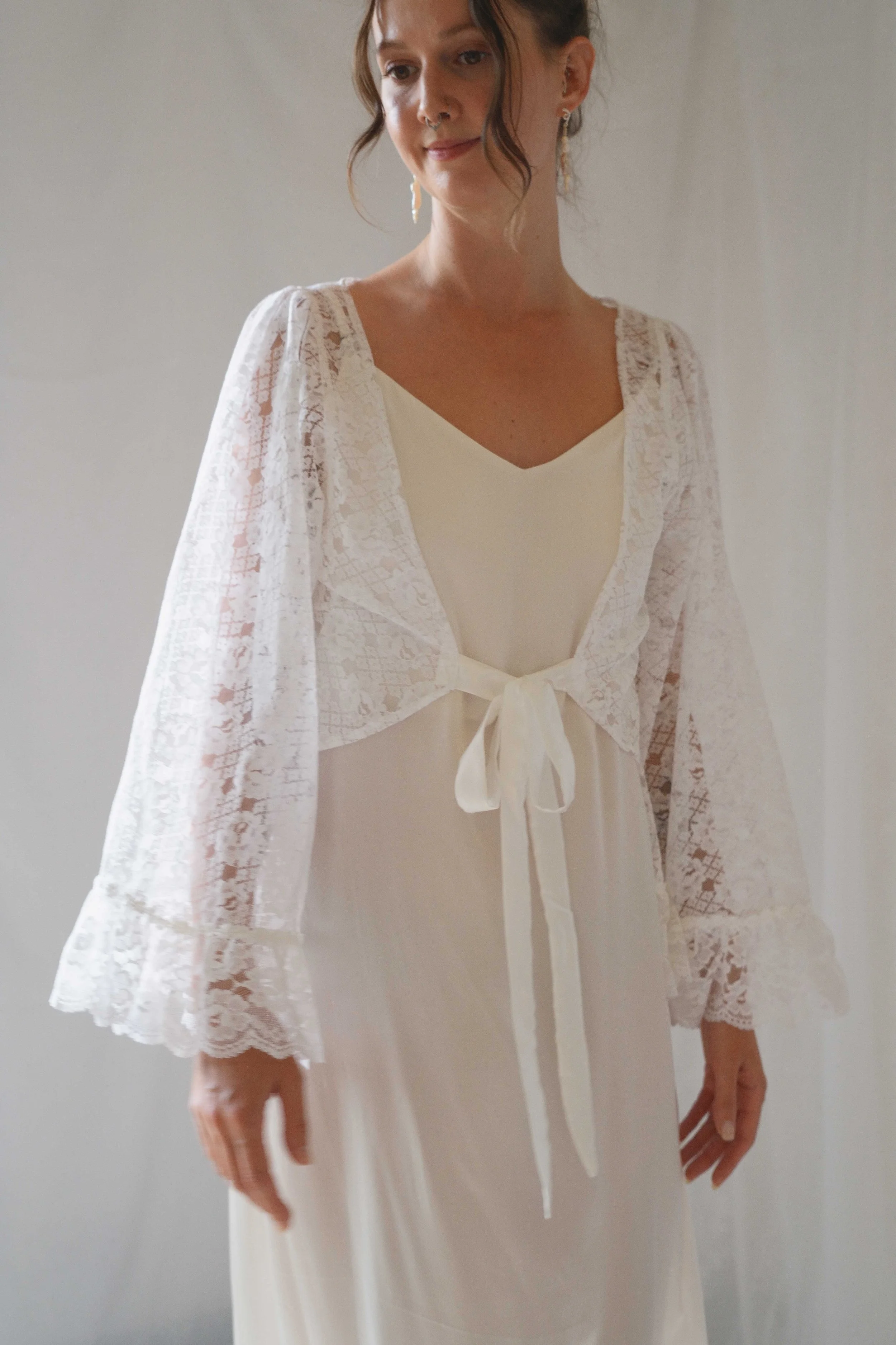 here-you-are-bridal-Dandelion-lace-wedding-cover-up-vintage-lace-jacket-angel-sleeve.JPG
