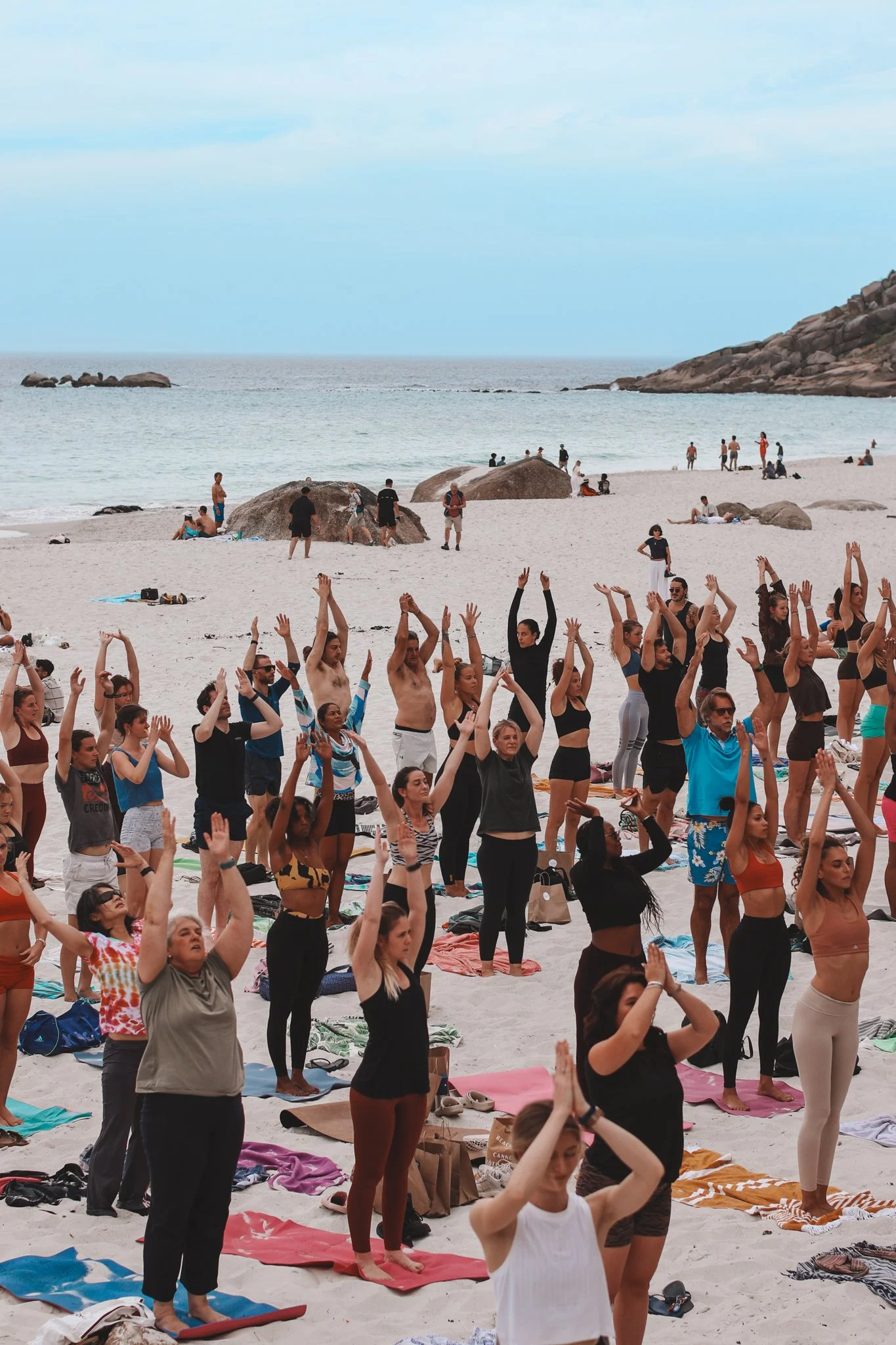 yoga at the beach in Cape Town with the best yoga studio yoga life