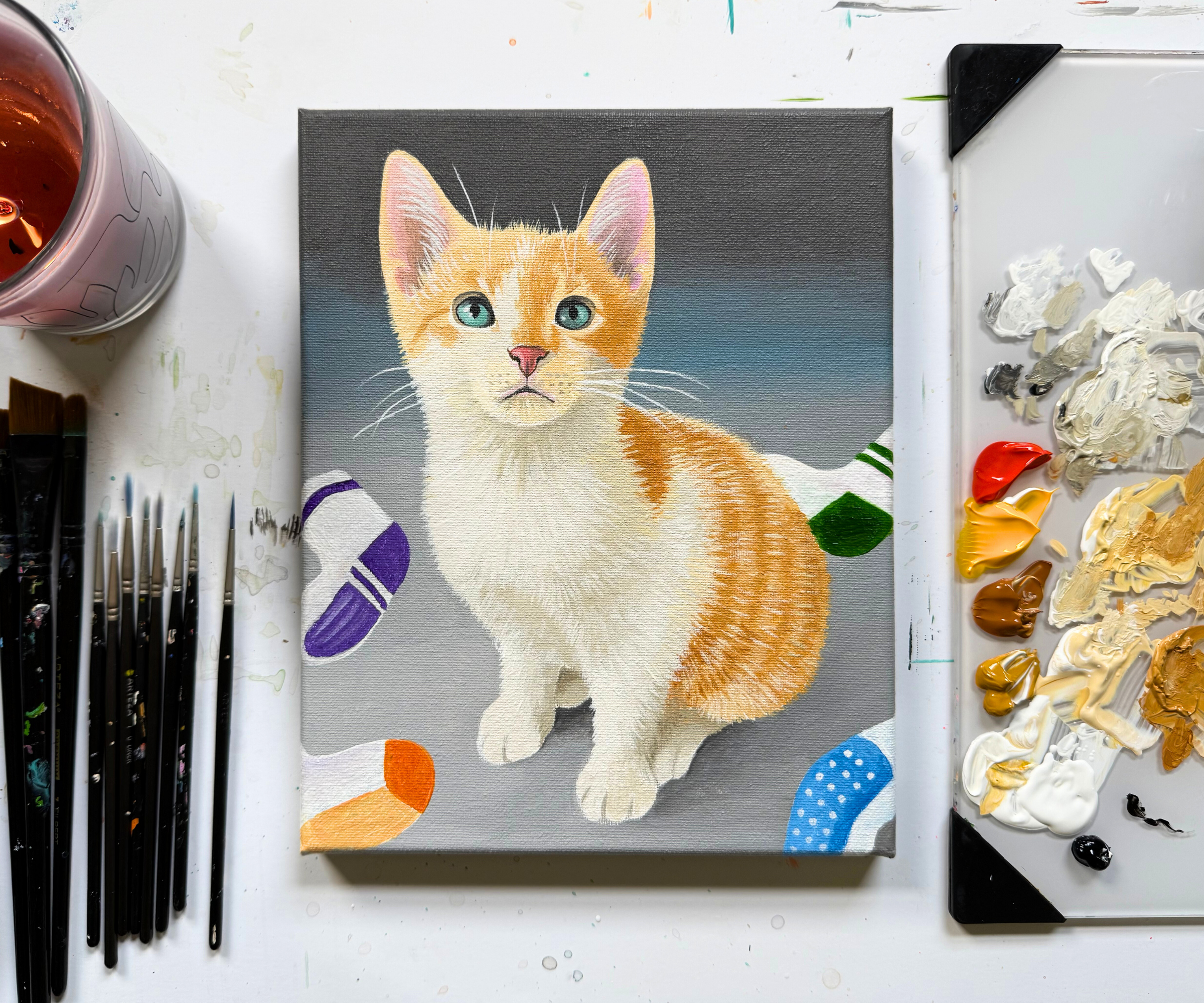 Kitten Painting Tutorial for Loss & Grief