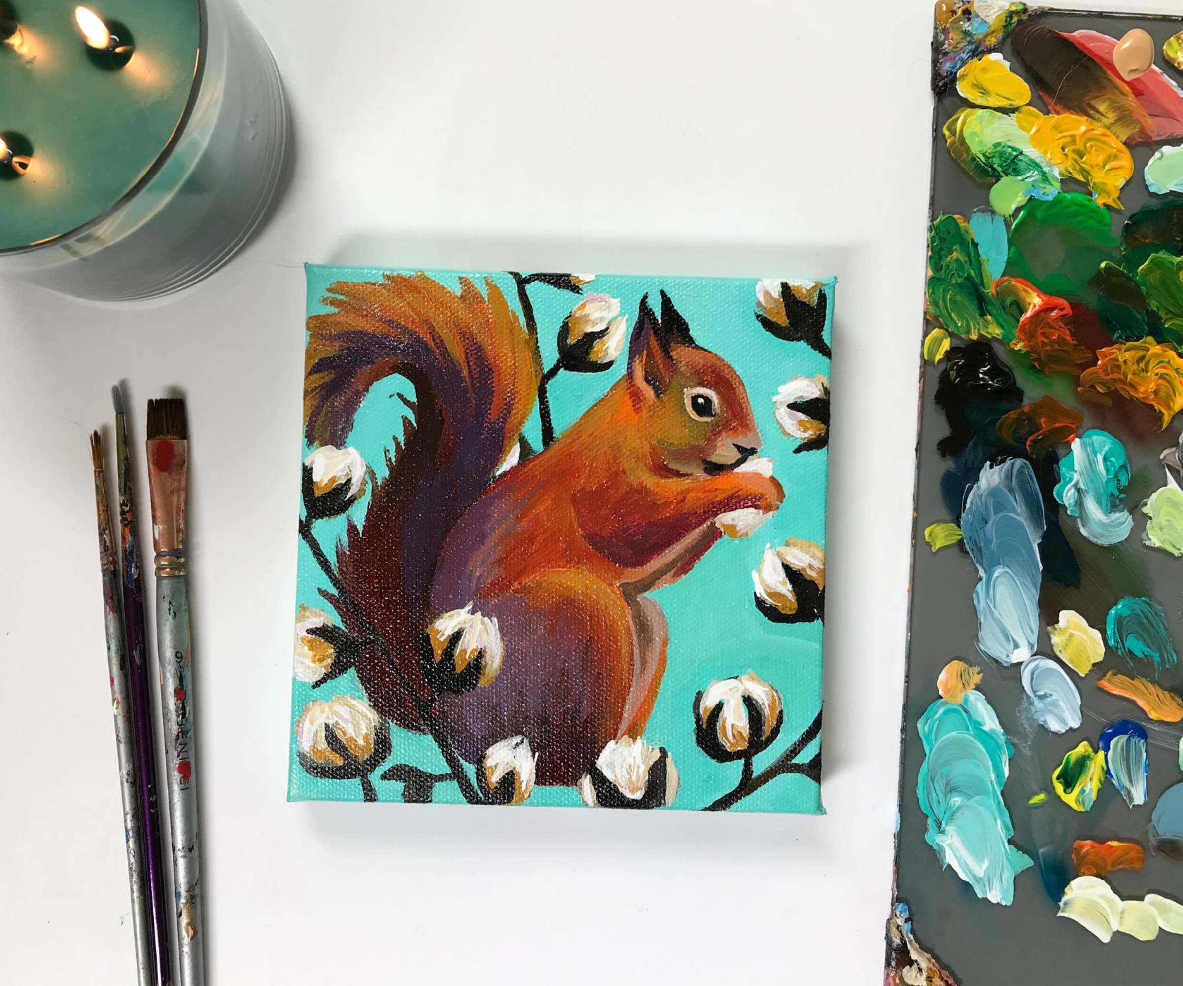Fall Squirrel Tutorial for Relaxation.