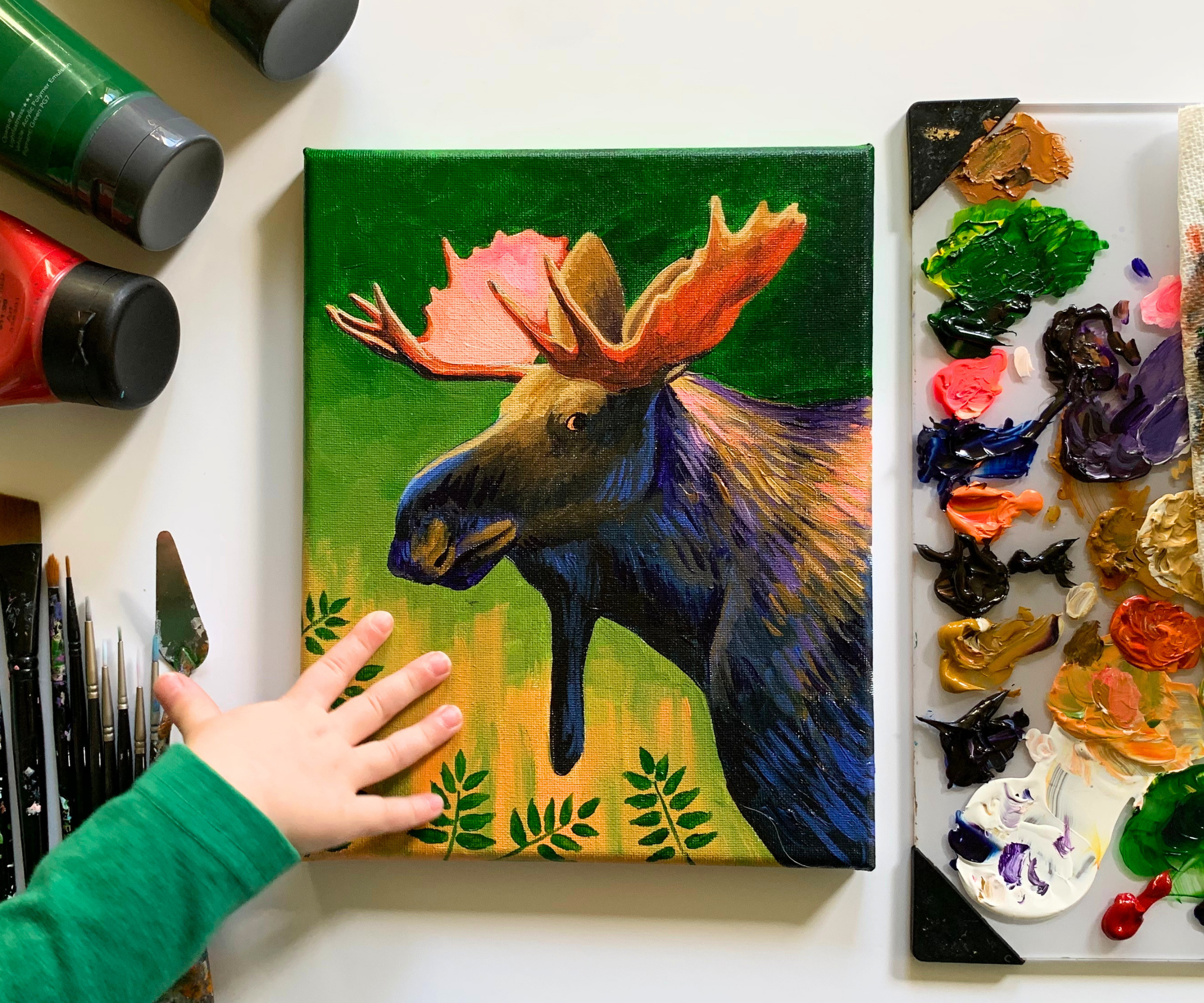 Fall Moose Tutorial to Boost Creativity.