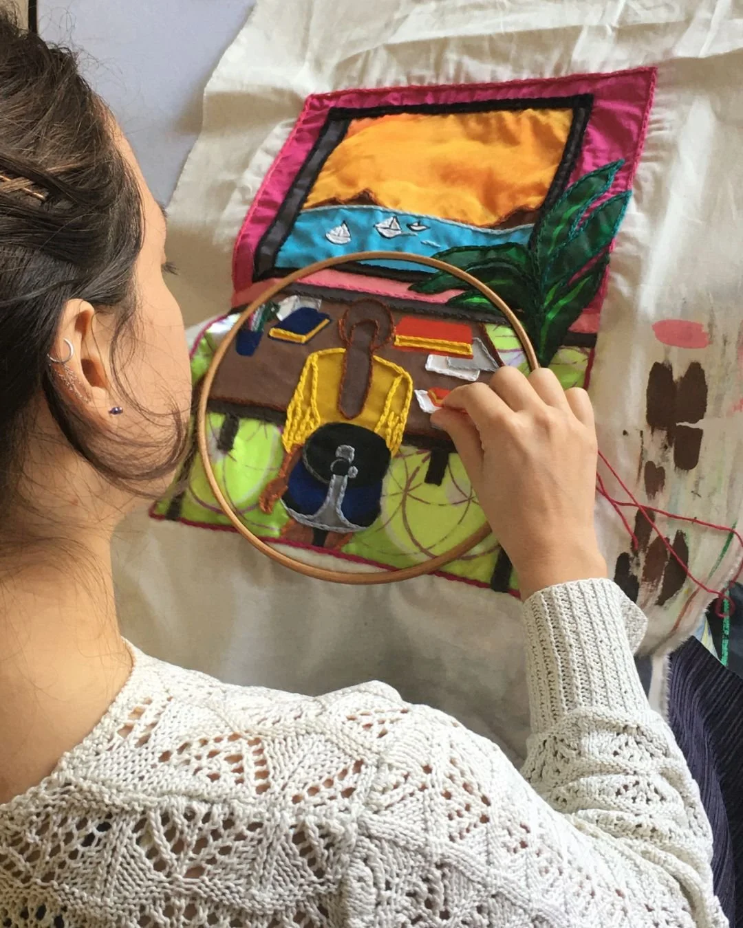 Berenike is a visual artist working with textiles and fibers. Her work explores spirituality, identity and our connection to the environment, weaving together textures, stories and emotions into meaningful pieces. Let yourself be inspired by her incr