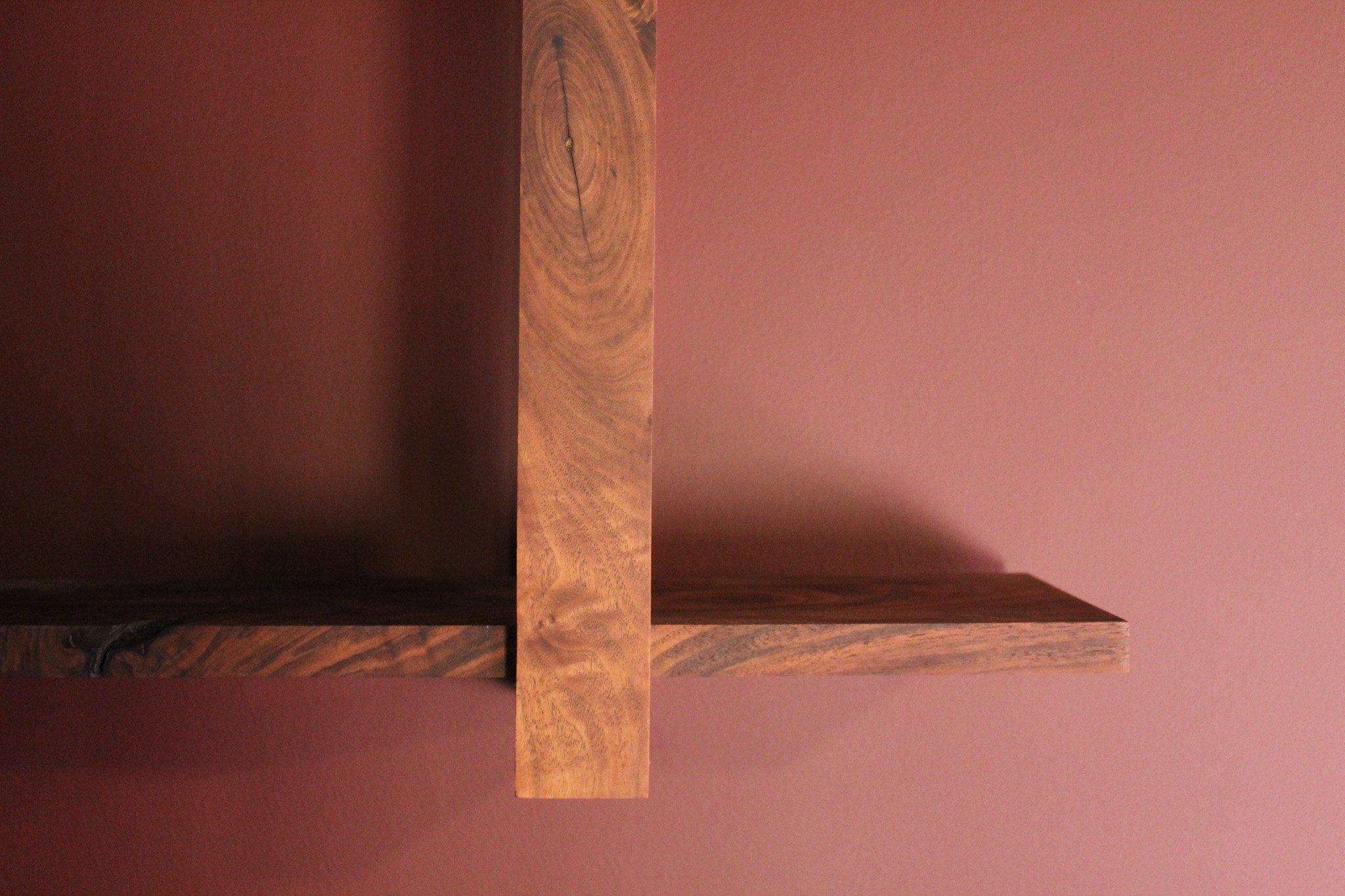 Custom Shelves Celebrating Natural Wood