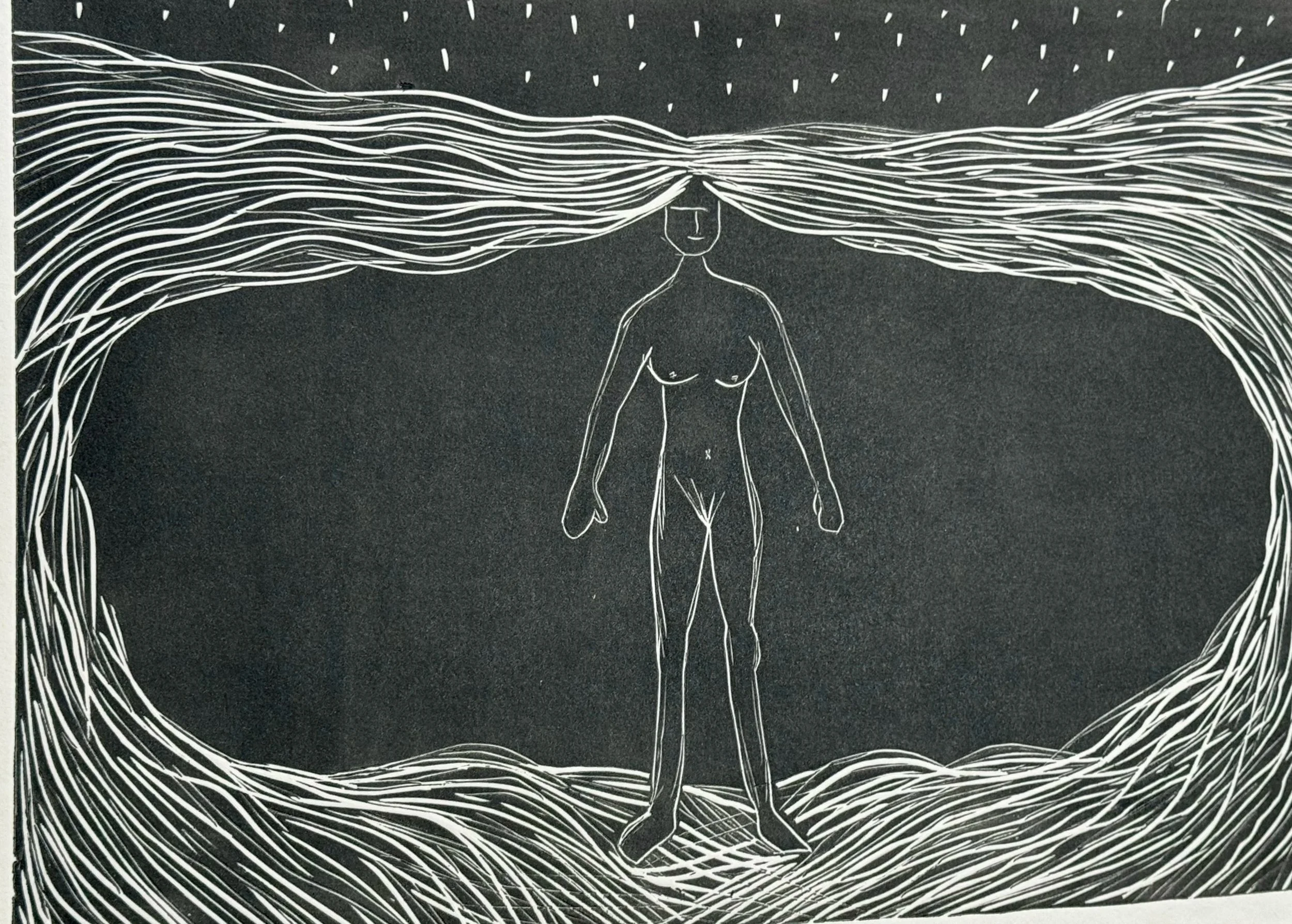 Linograbado. Catalina Bunge (2025)