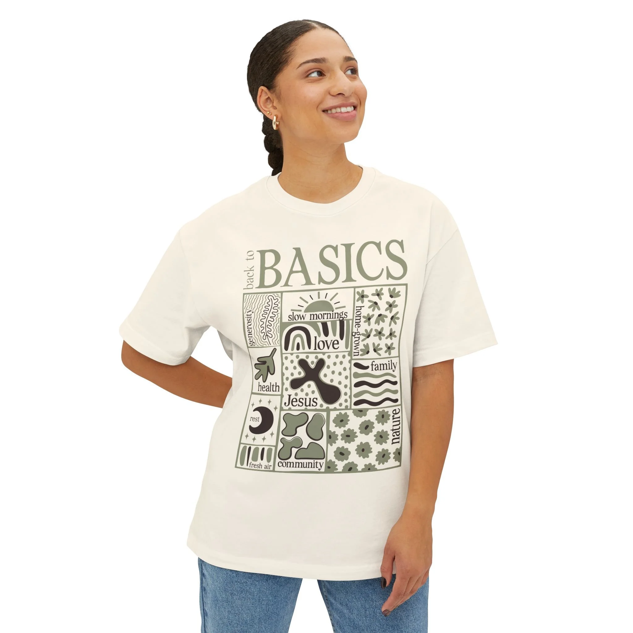 Back to Basics Oversized Boxy Tee