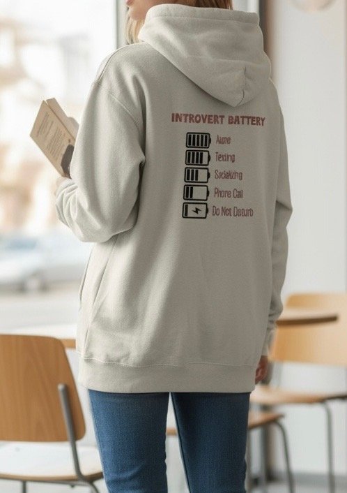 Introvert Battery Hoodie