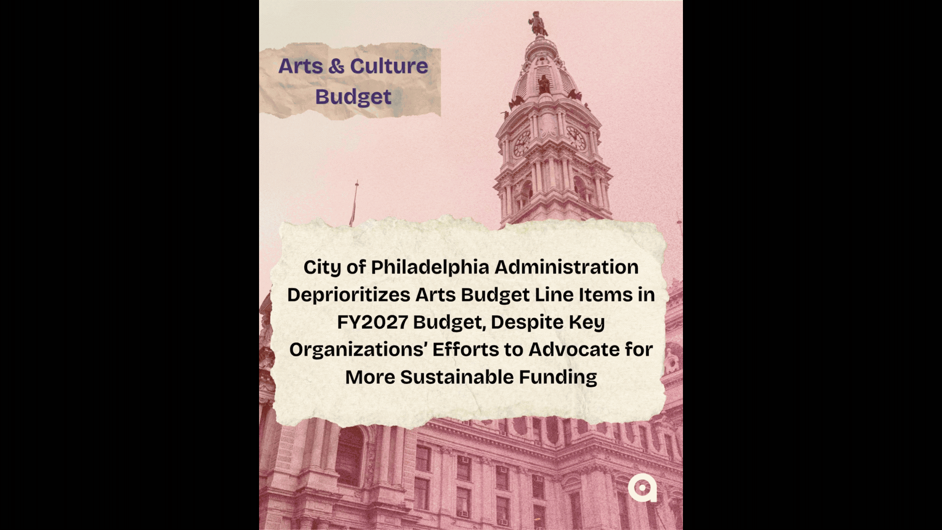 City of Philadelphia Deprioritizes Arts Budget Line Items in FY2027 Budget