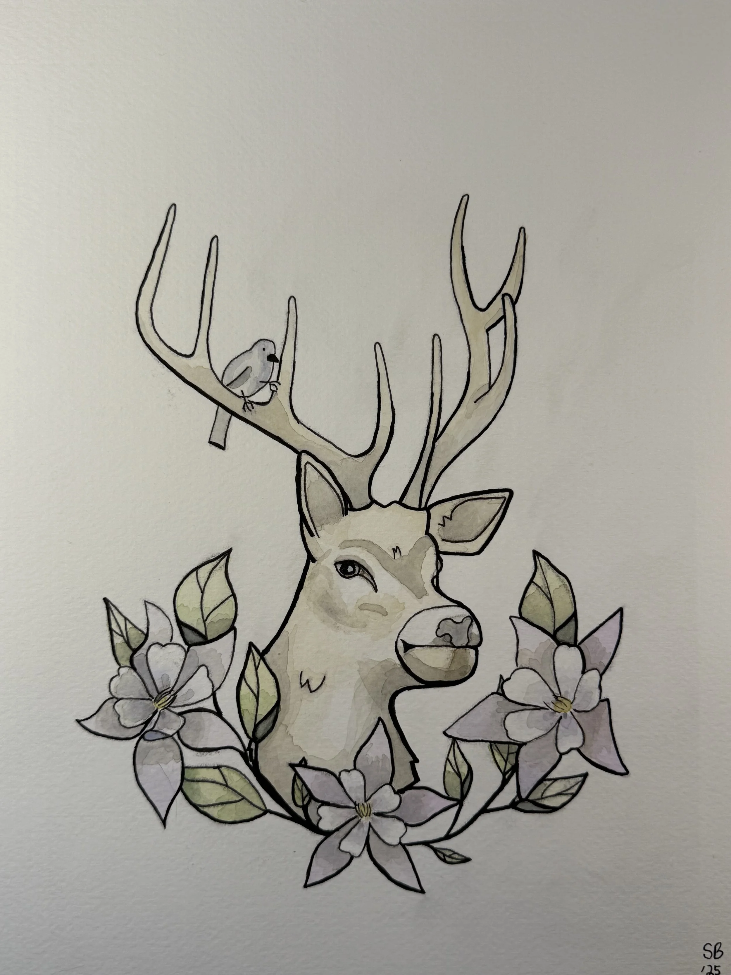 Floral Stag