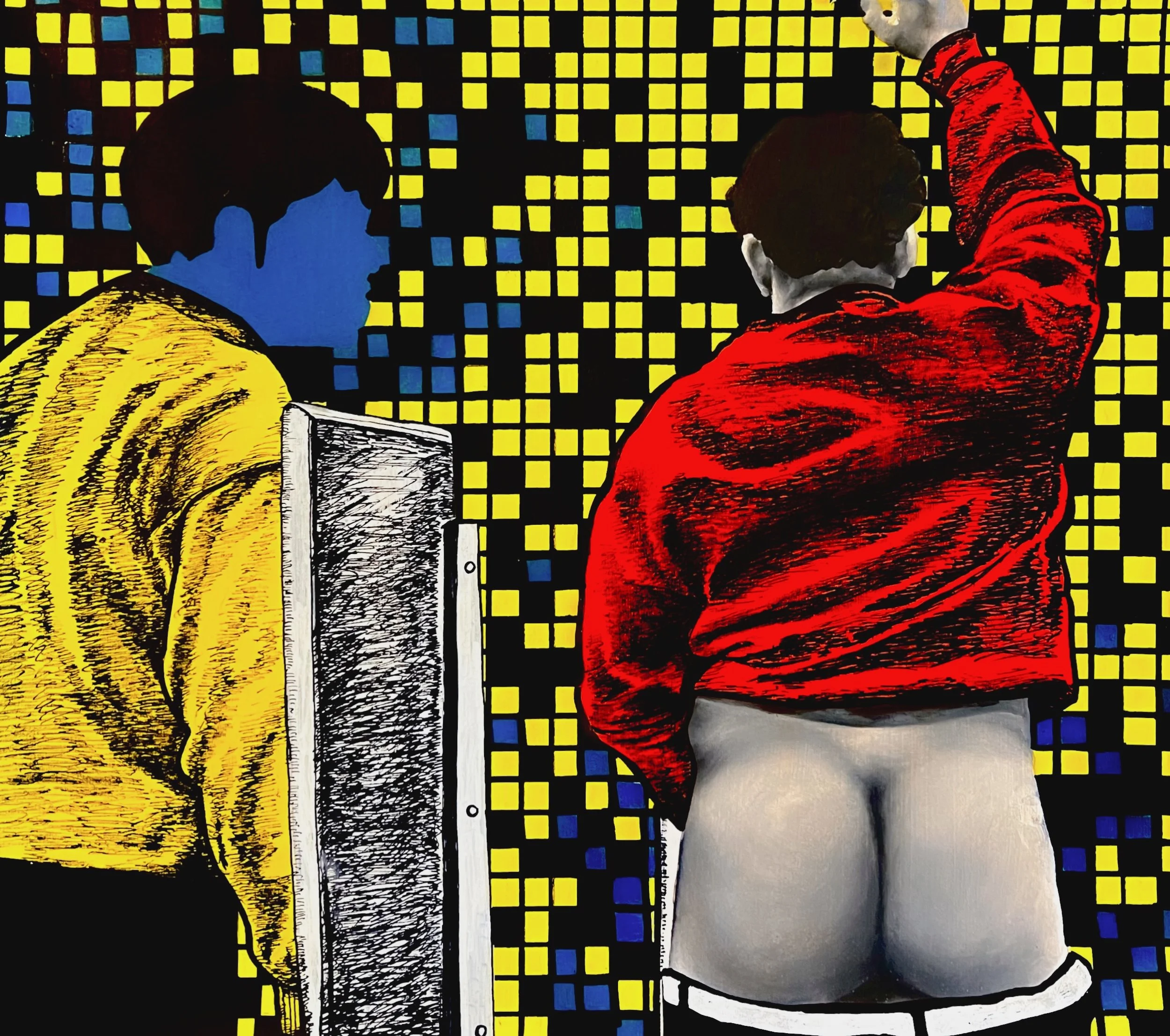 Cruising: The Watcher
16" x 19"
Oil and Acrylic Marker on Paper