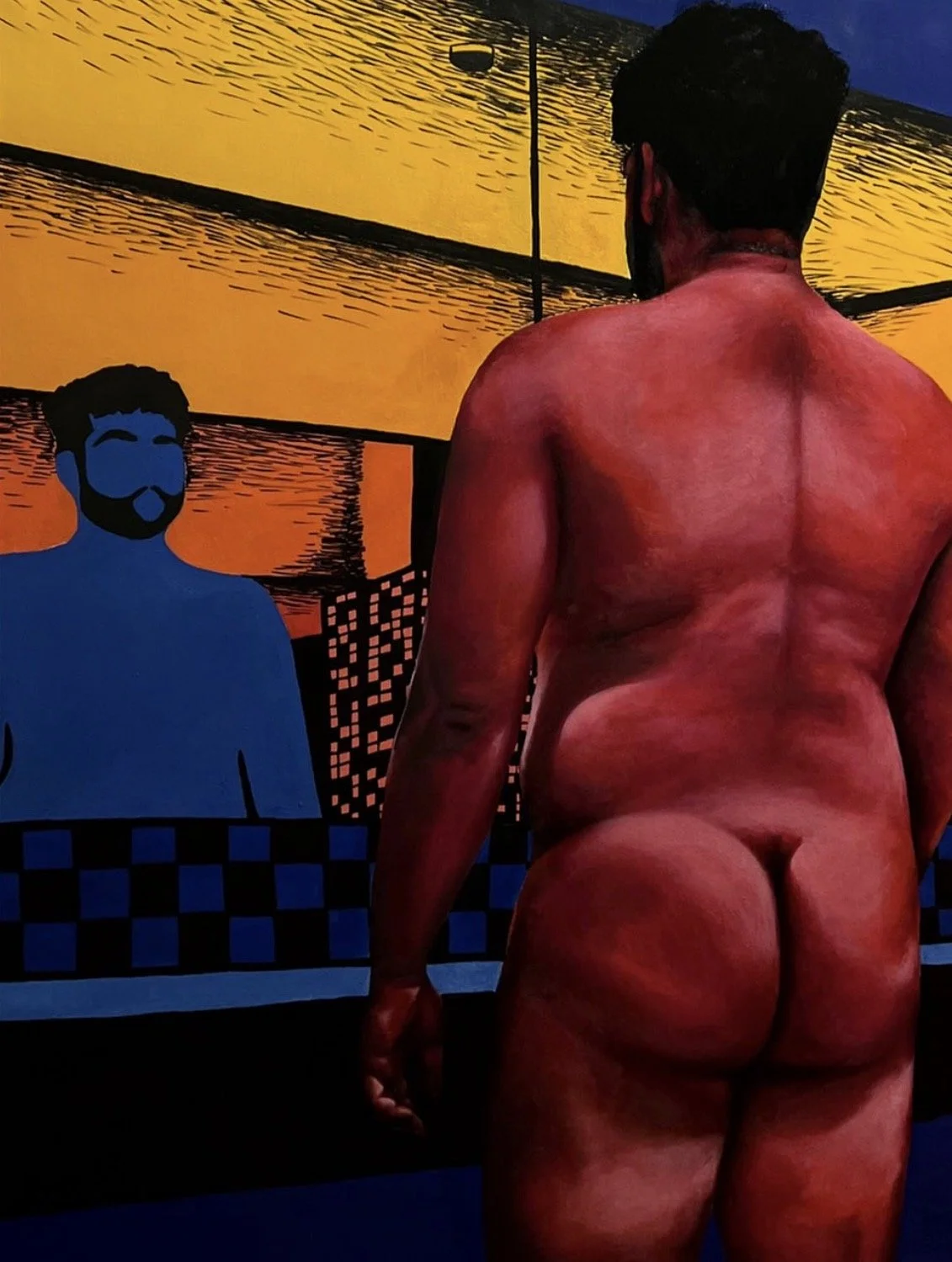 Cruising: What Am I Doing
36" x 48"
Oil and Acrylic Marker on Canvas