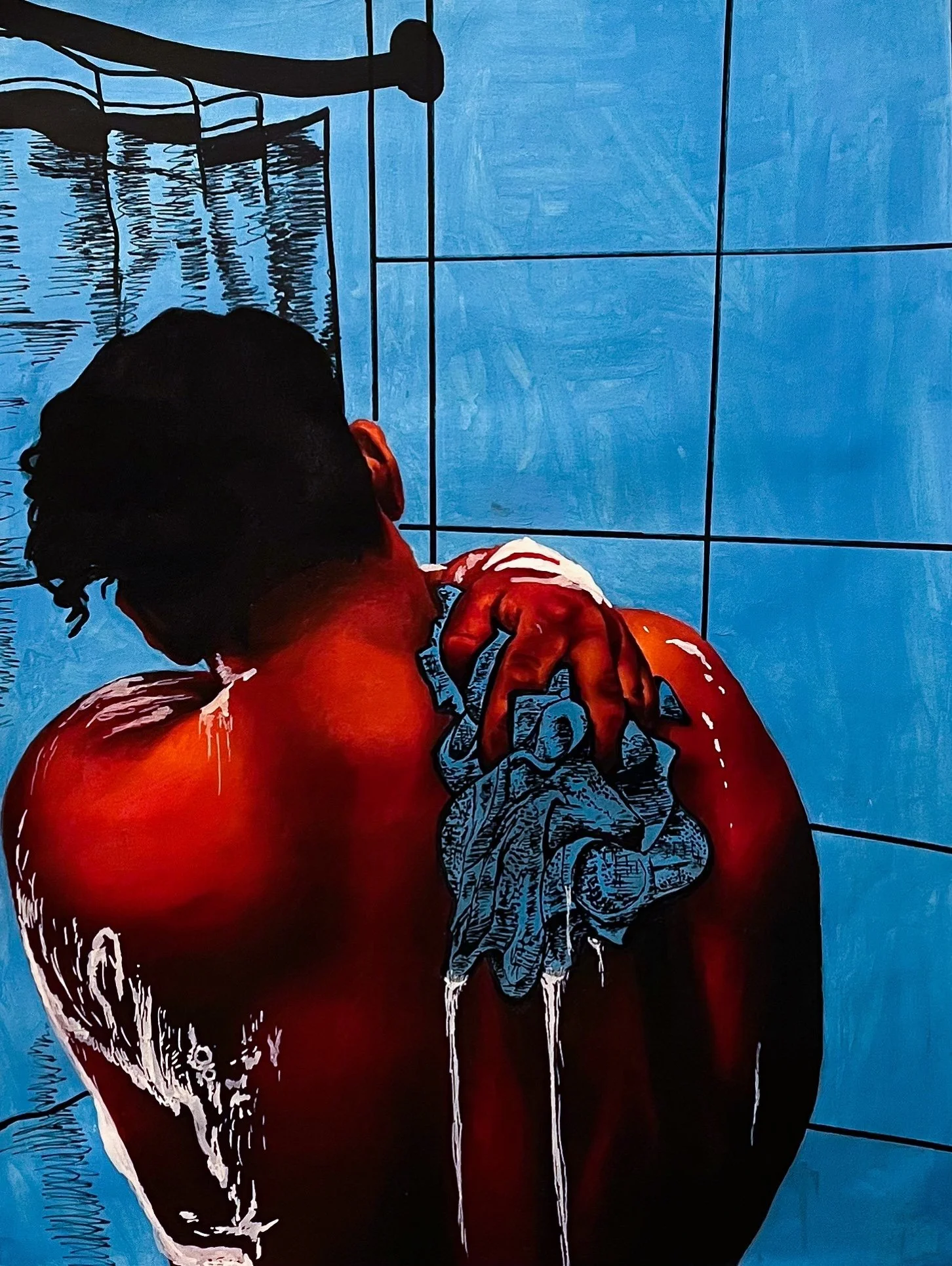 Shower
18" x 24" 
Oil and Acrylic Marker on Paper