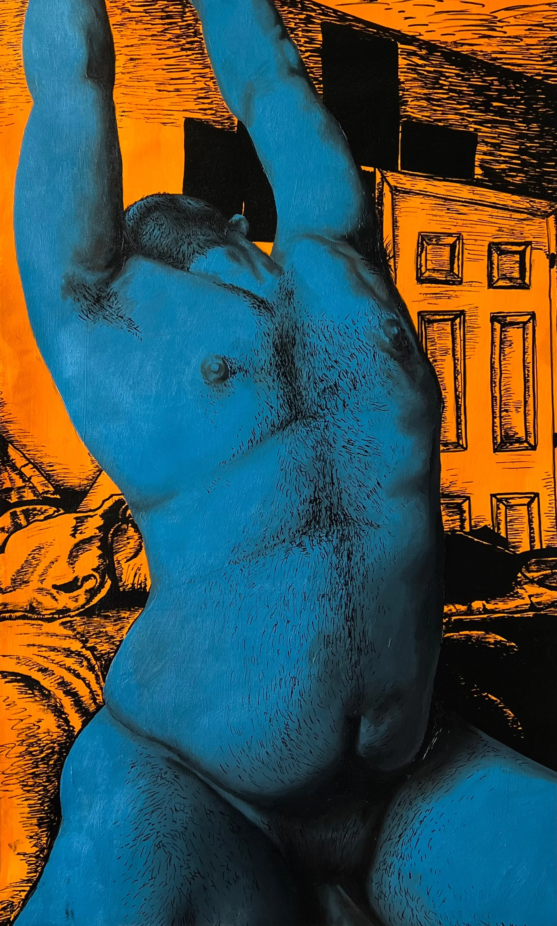 Awake
15" x 24"
Oil and Acrylic Marker on Paper