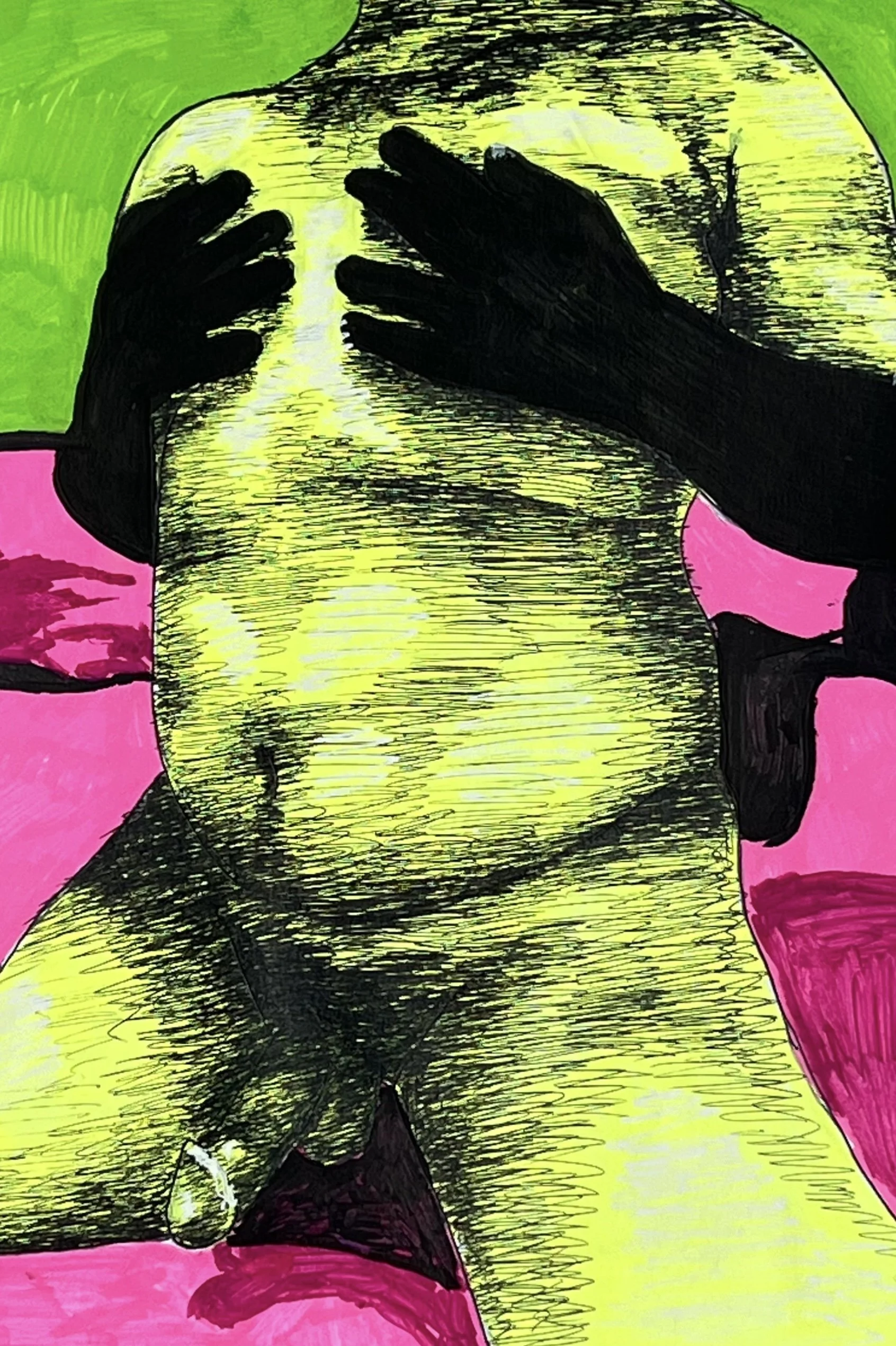 Touch Me
7" x 10"
Acrylic Marker and Pen on Paper