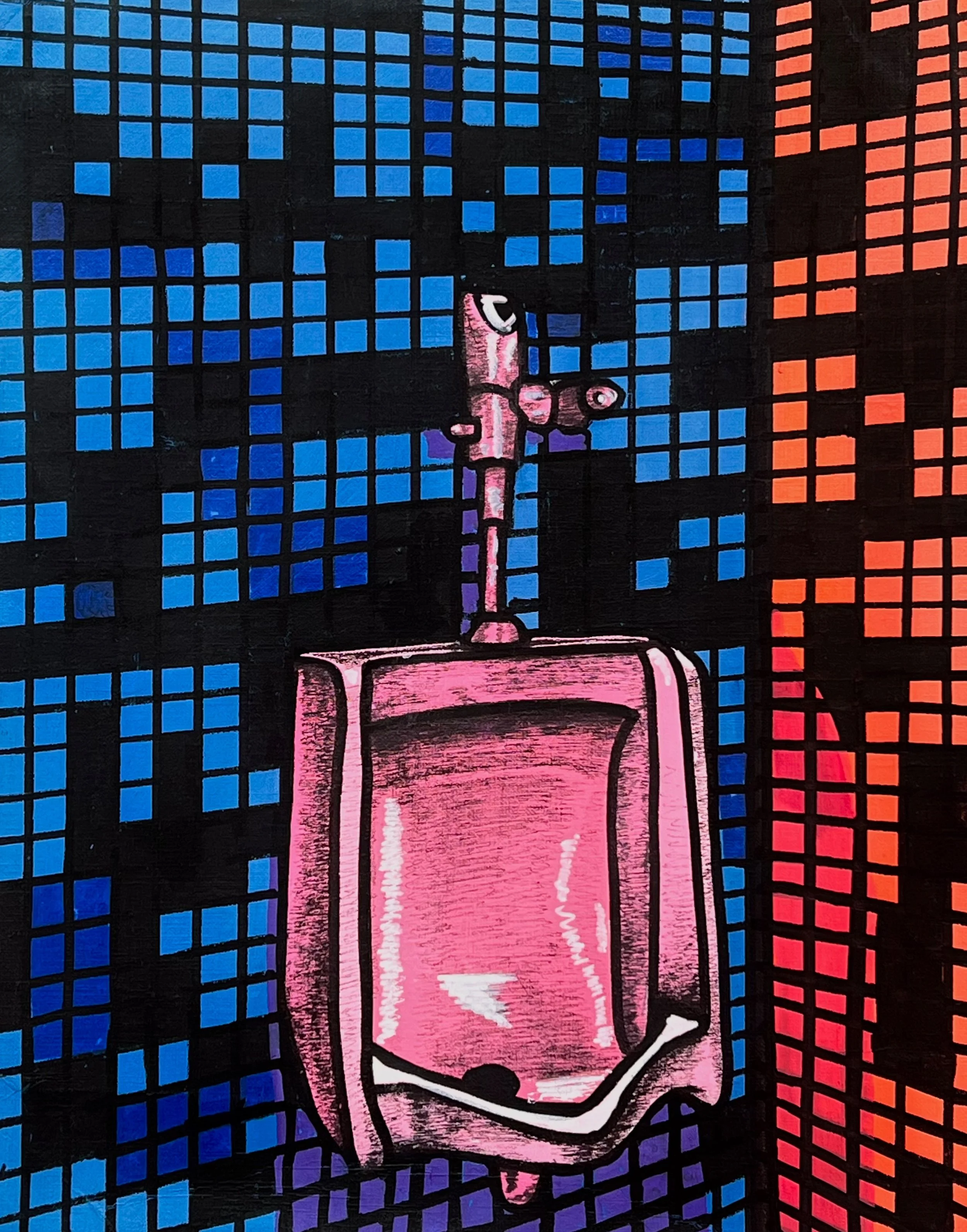 Meeting Ground: Urinal 2
11" x 14"
Oil and Acrylic Marker on Paper