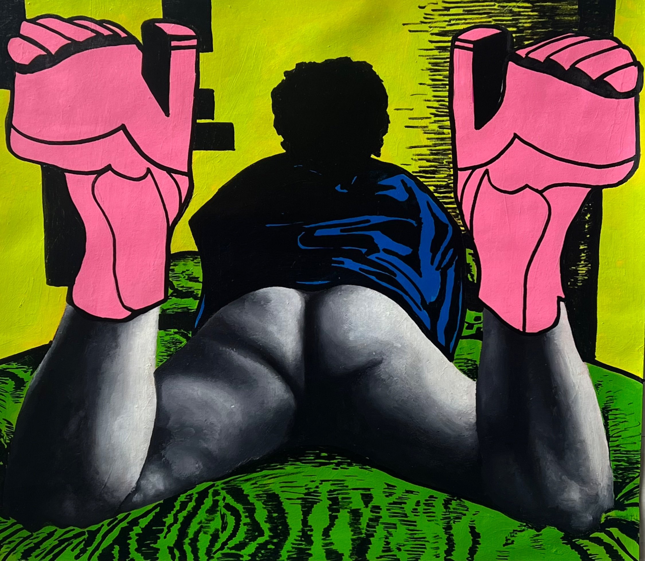 Internet Slut #2
18" x 15"
Oil and Acrylic Marker on Paper