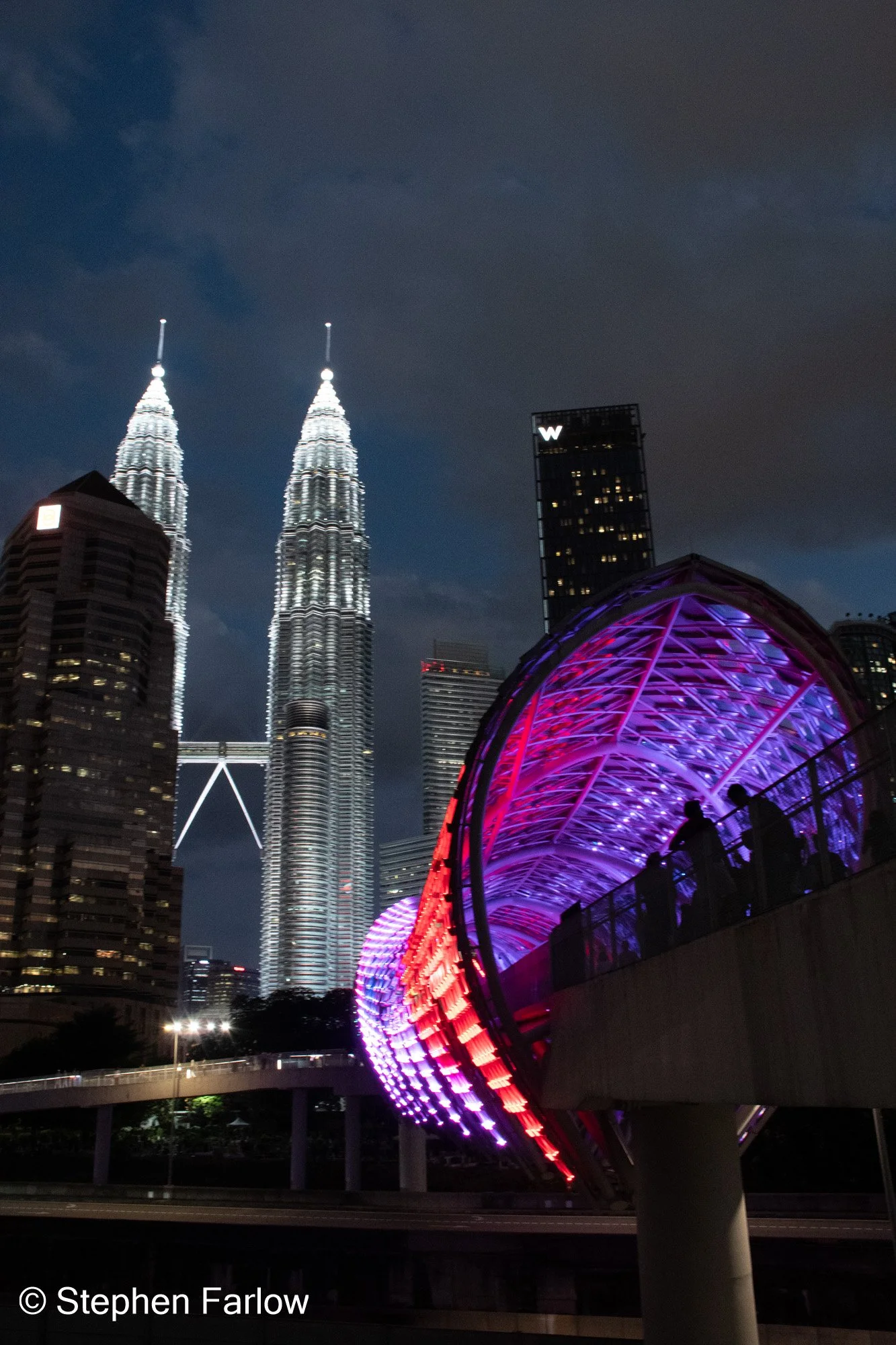 Saloma Link bridge from Kampung Baru to KLCC