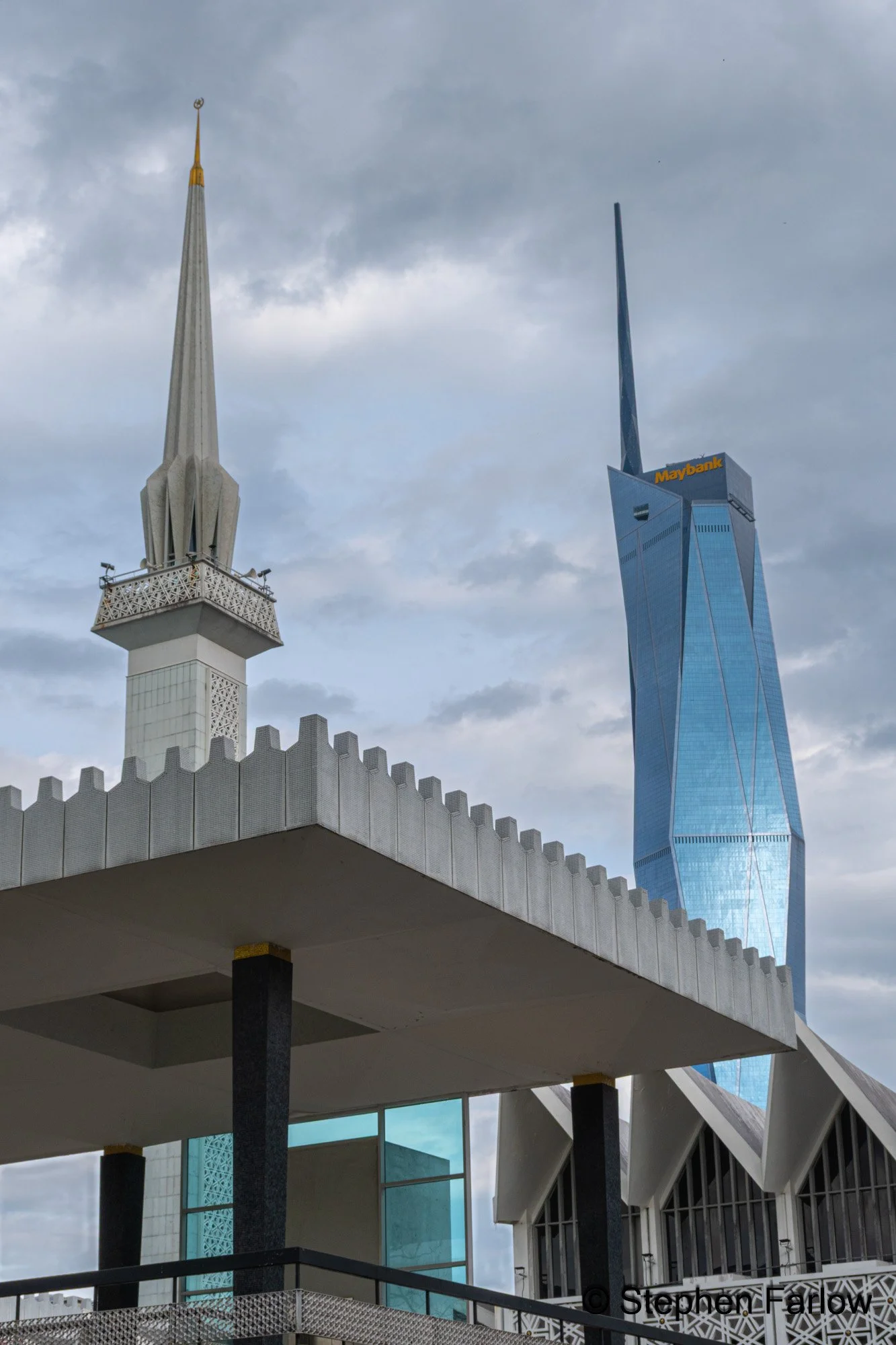 National Mosque with Merdeka 118 in the background