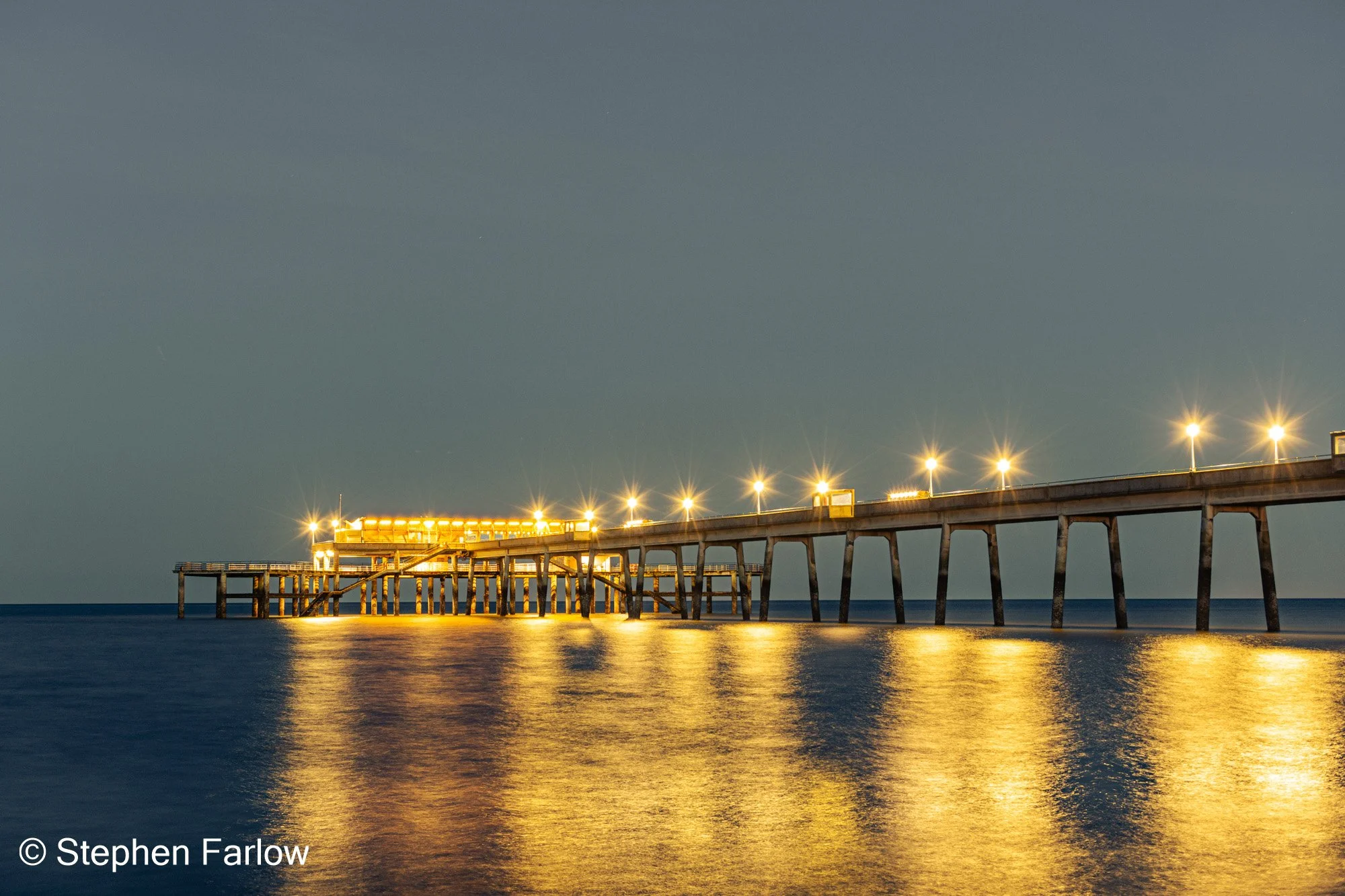 Deal pier at night