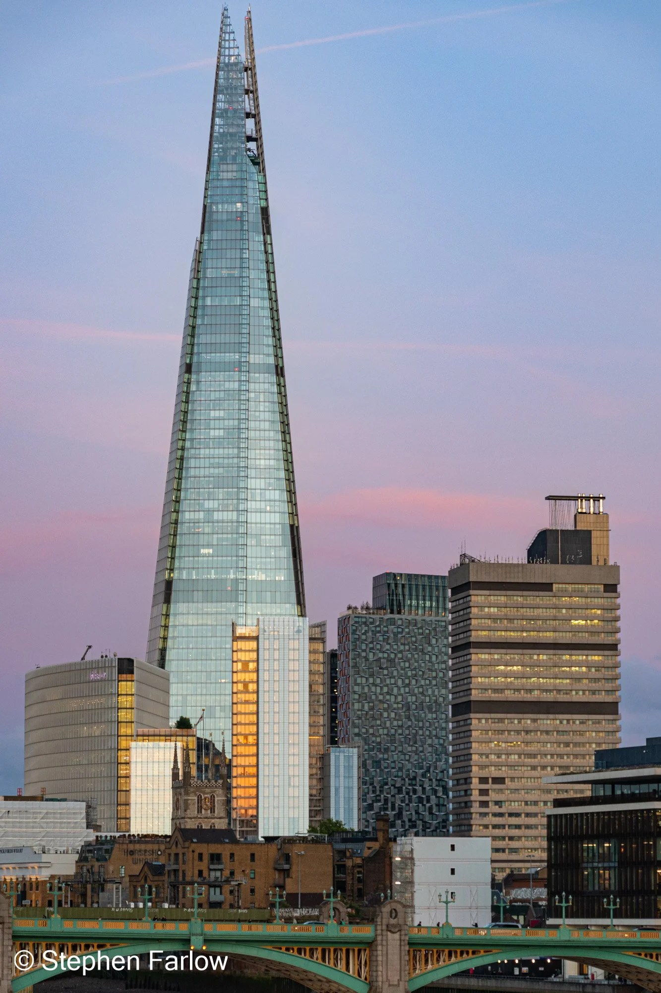 The Shard at sunset