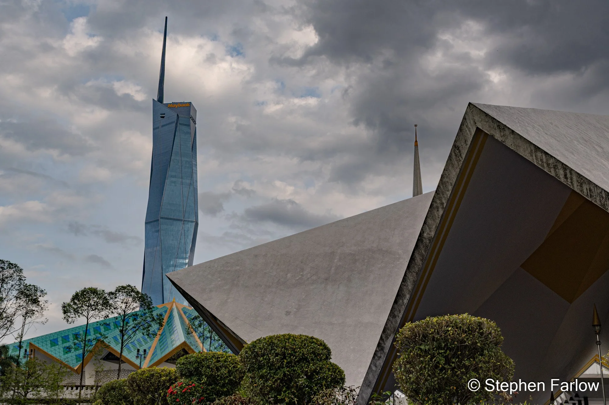 National Mosque with Merdeka 118 in the background