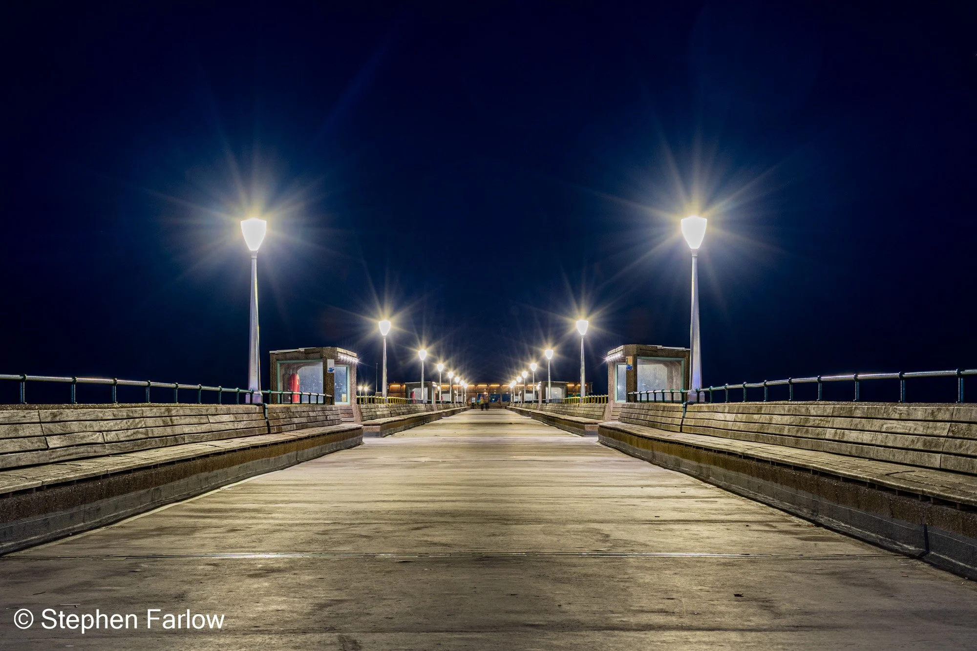 Deal pier at night