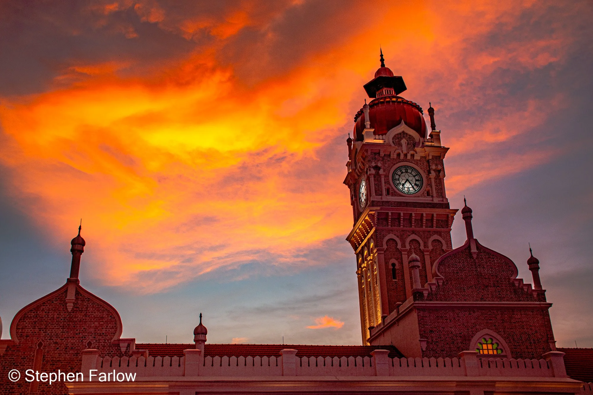 Sunset over the Sultan Abdul Samad Building
