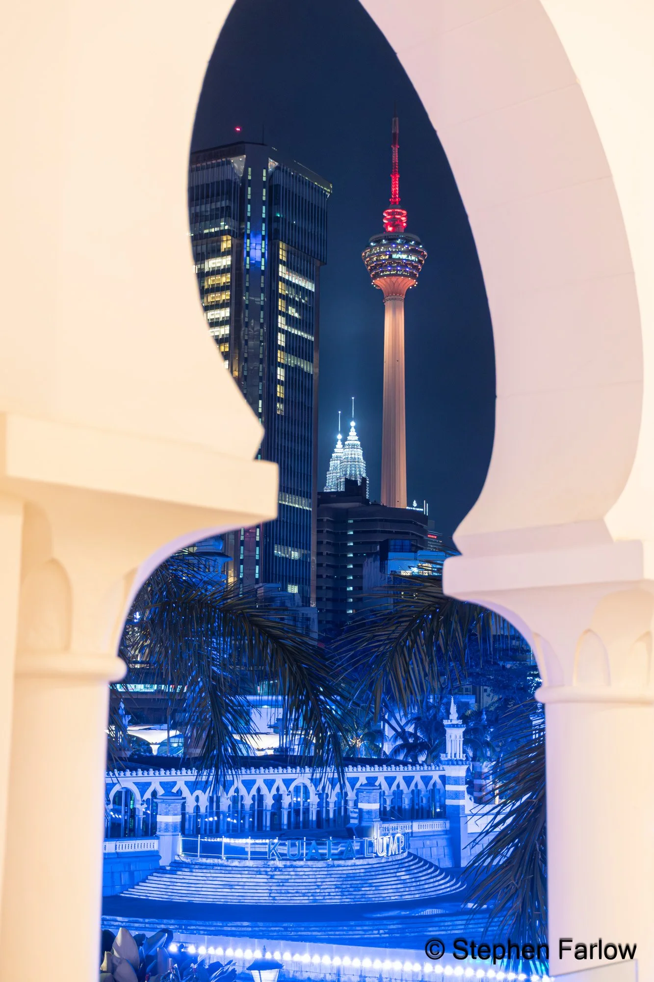 Towers through Sultan Abdul Samad building