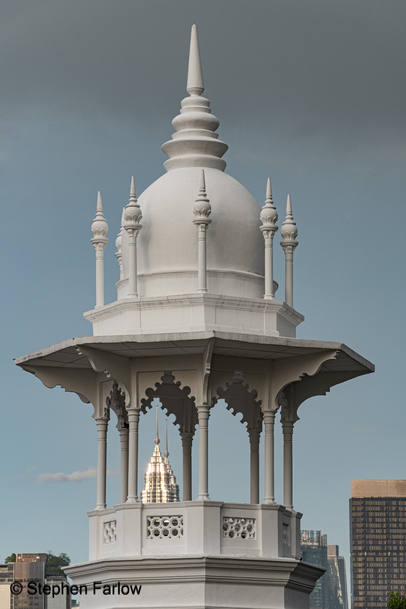 Corner chhatris of old Kuala Lumpur railway station