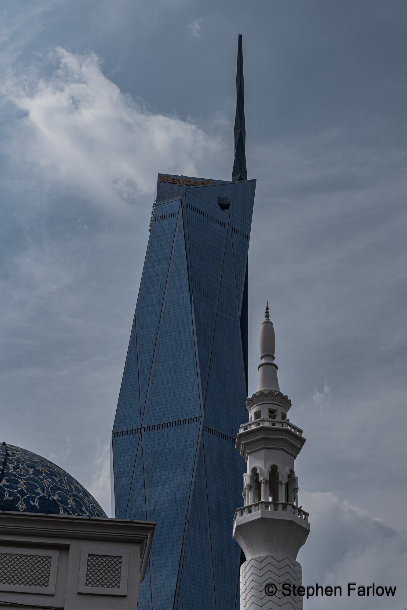 Merdeka 118 with Al Bukhary mosque, Hang Tuah