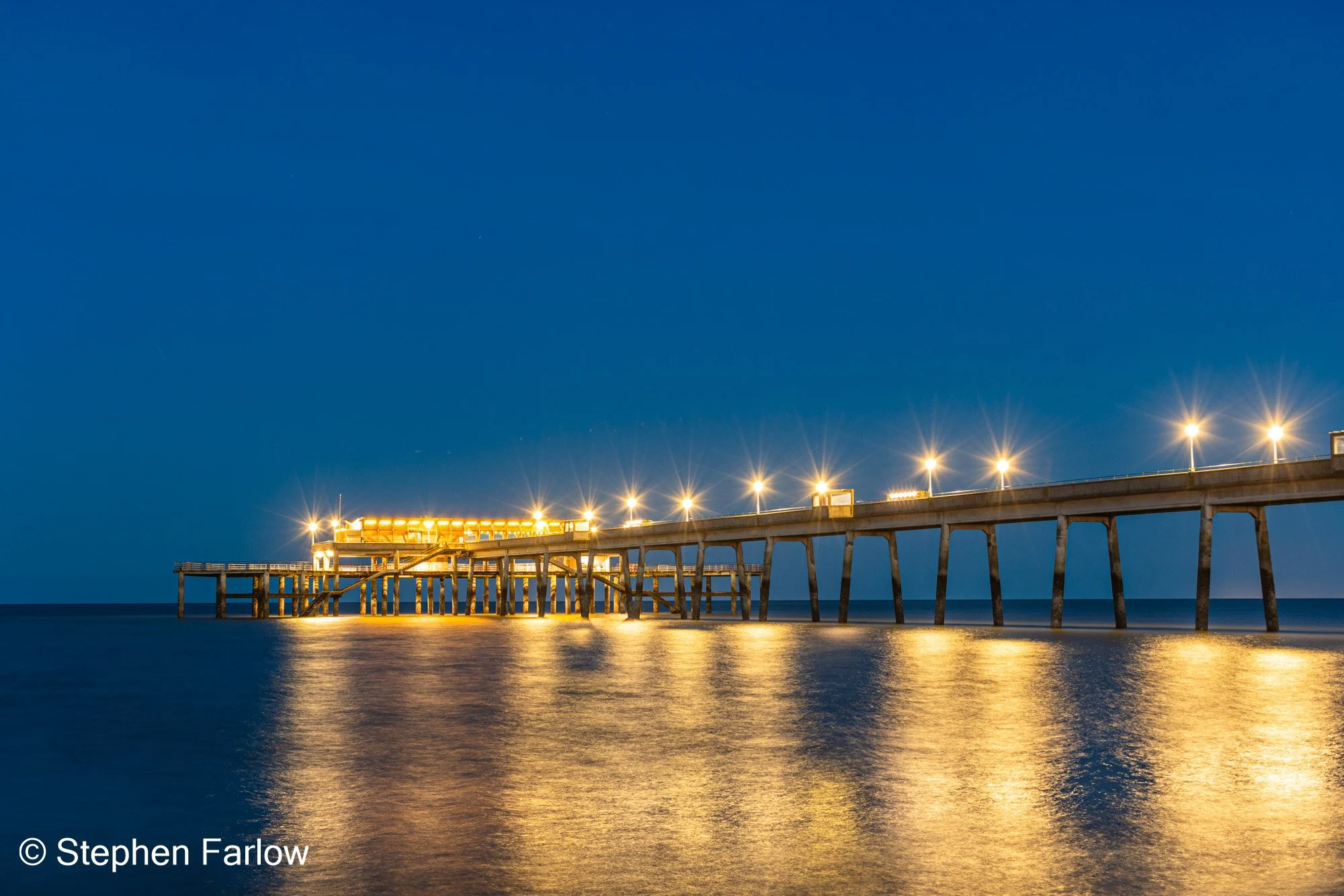 Deal pier at night