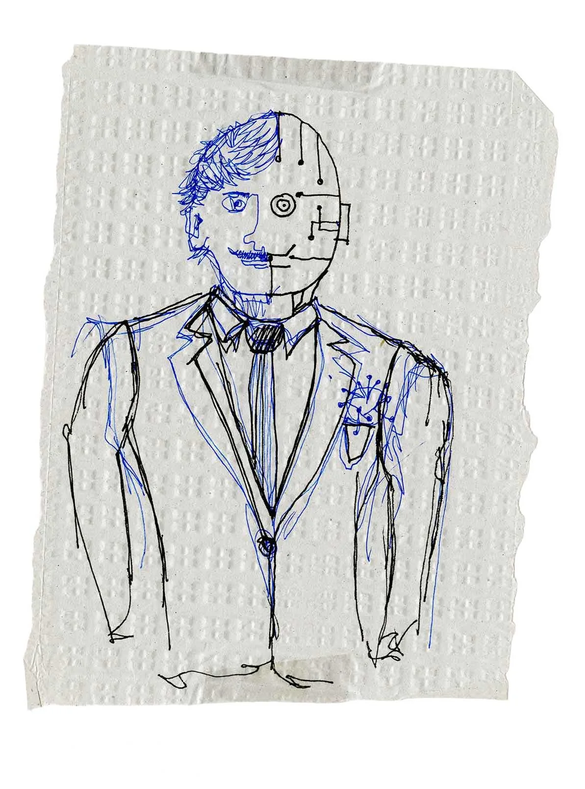 Estudo para homem robótico