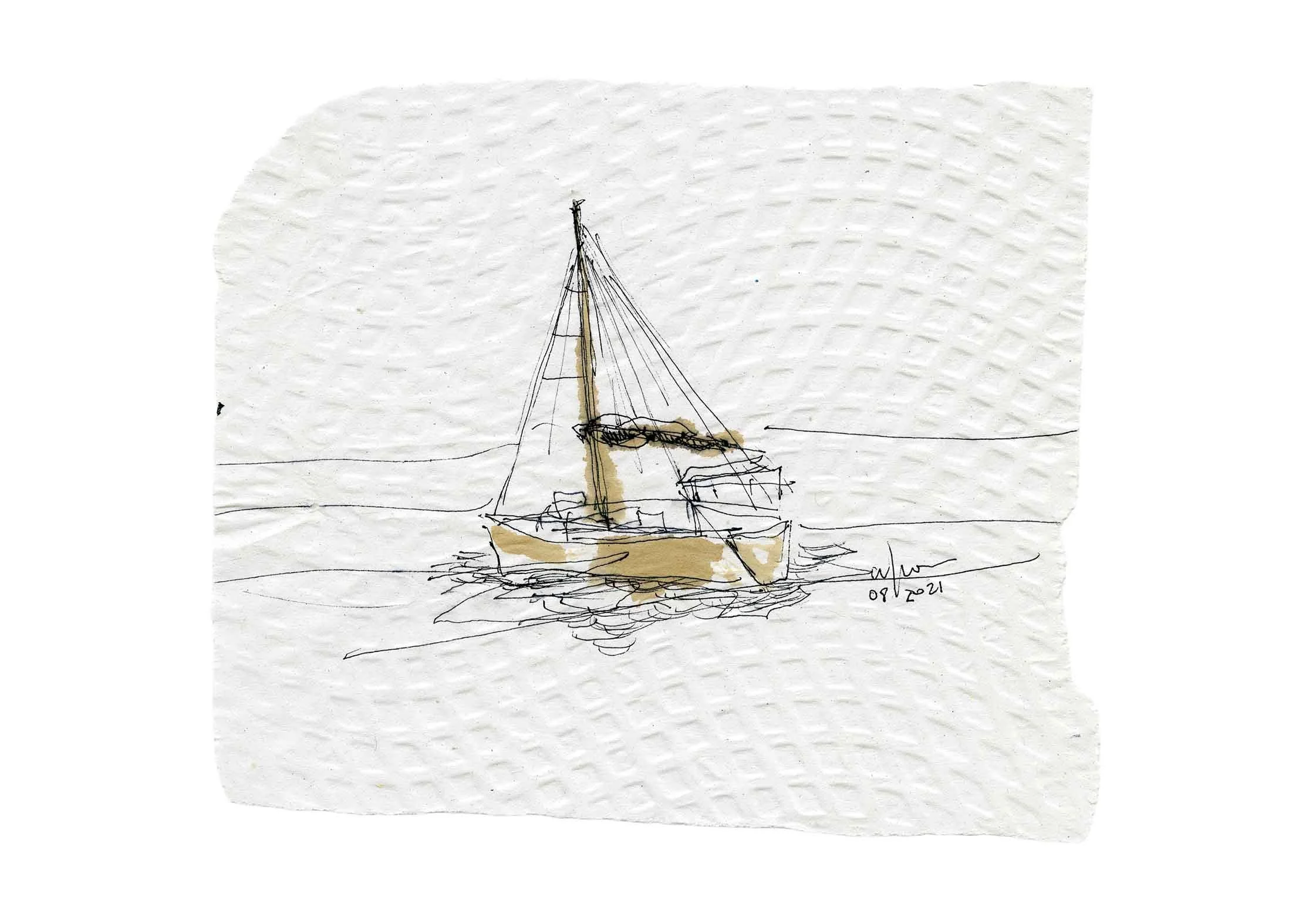 Barco isolado