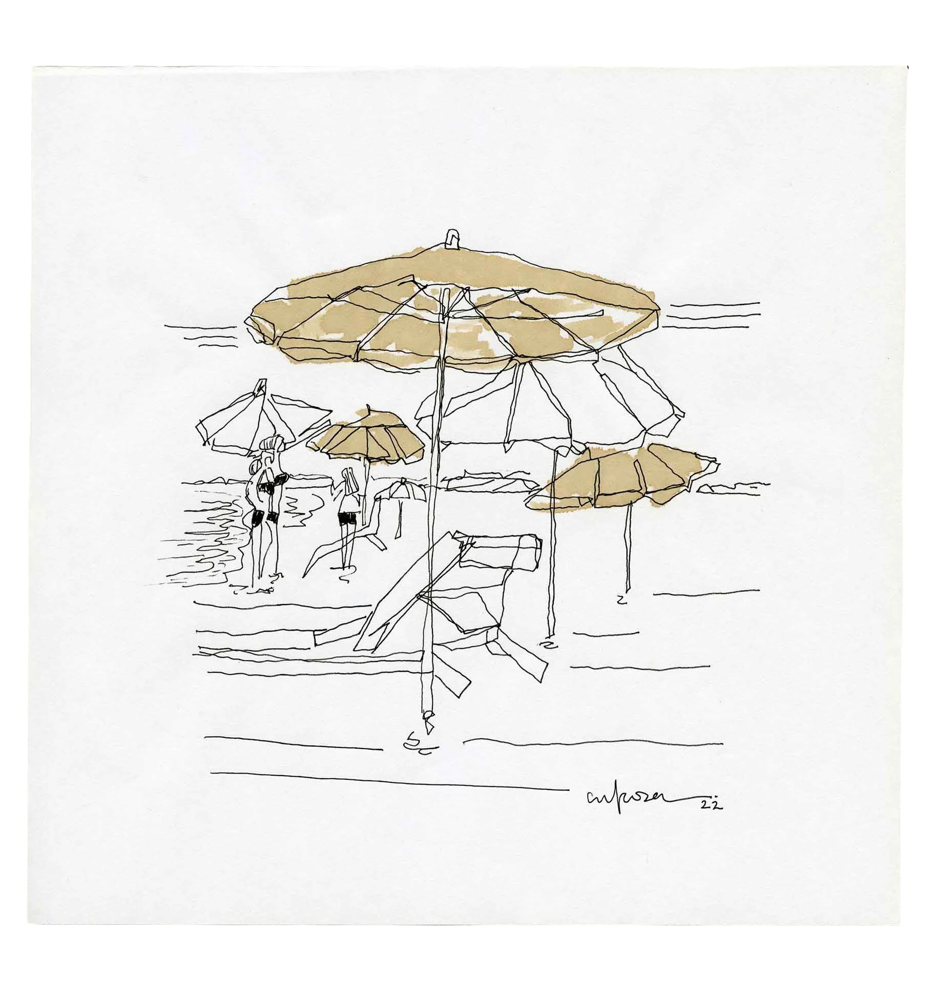 Praia a café