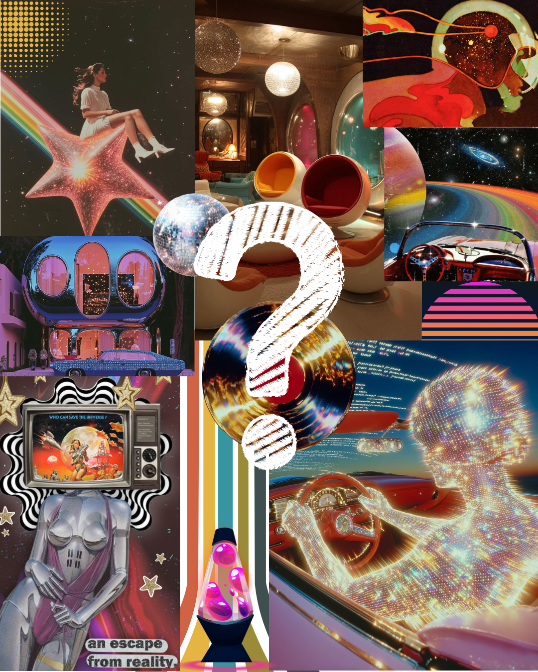 Retro Futurism Mystery Nail Set