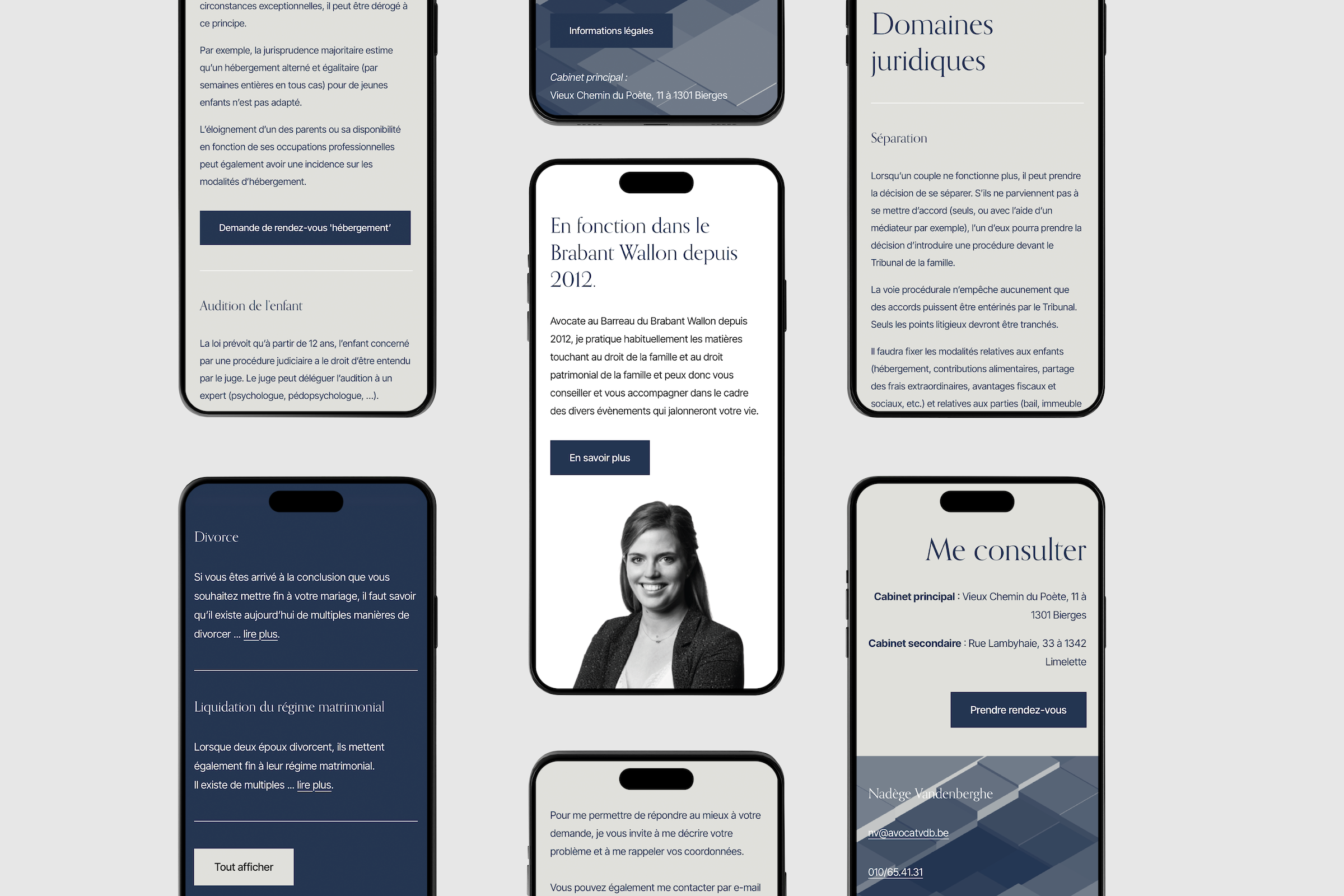 Site web pour Avocat VDB par NUMEROTROIS STUDIO