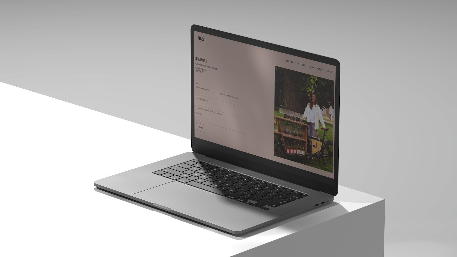 Site web pour Marie Aime le Vin par NUMEROTROIS STUDIO