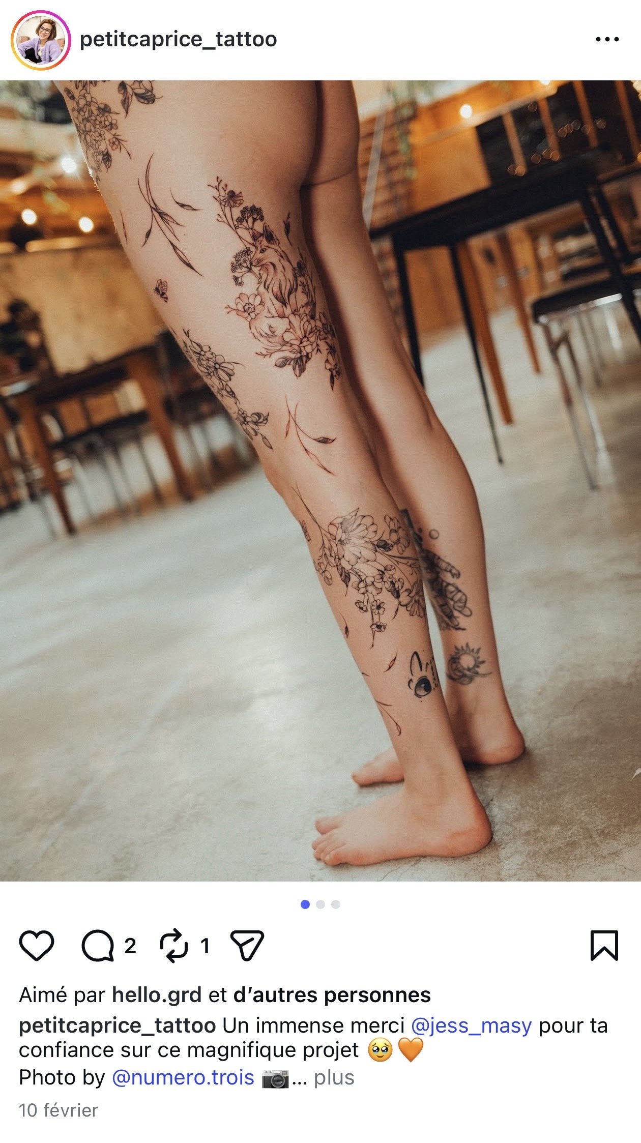 Instagram de Petit Caprice par NUMEROTROIS STUDIO