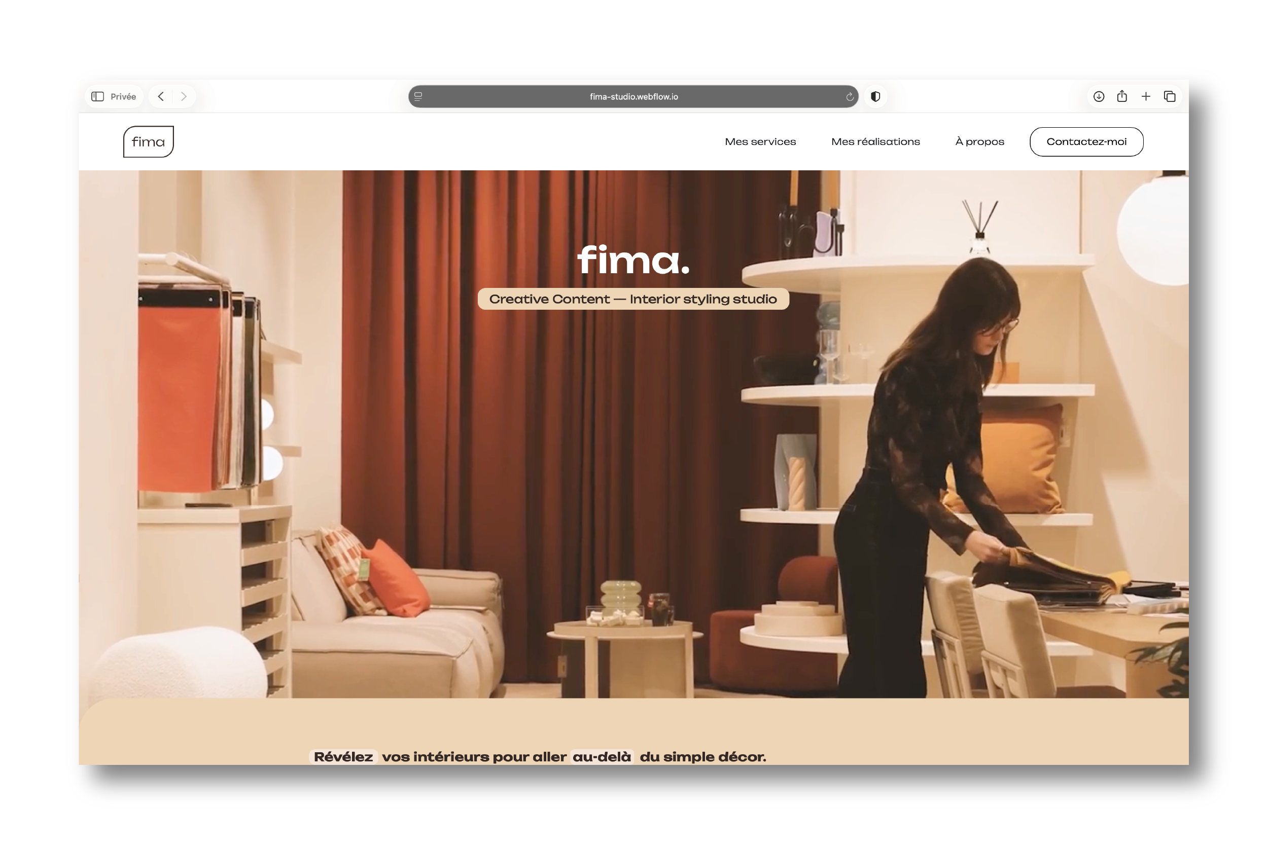 Site web de Fiona Iannacone par NUMEROTROIS STUDIO