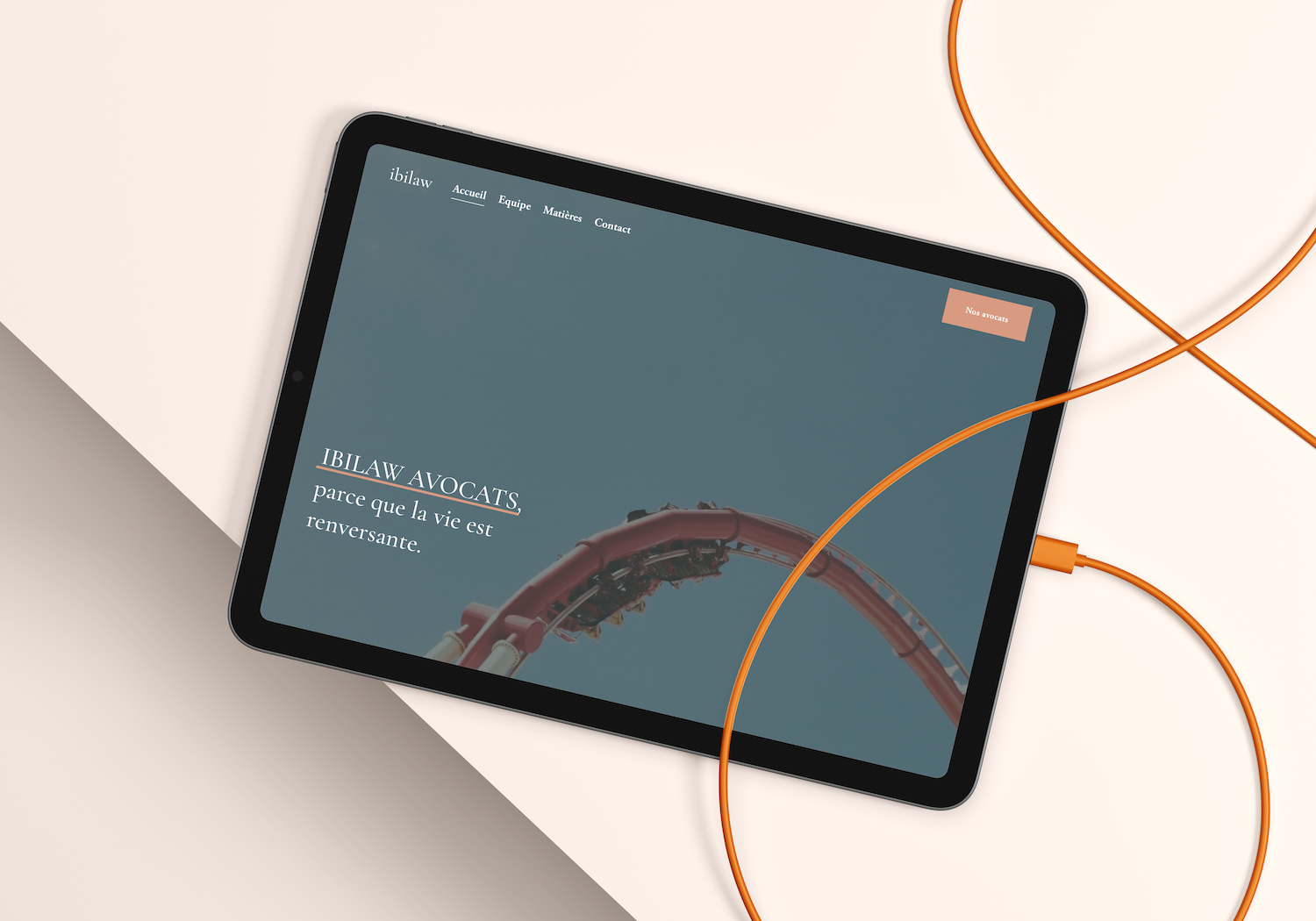 Site web pour Ibilaw Avocats par NUMEROTROIS STUDIO