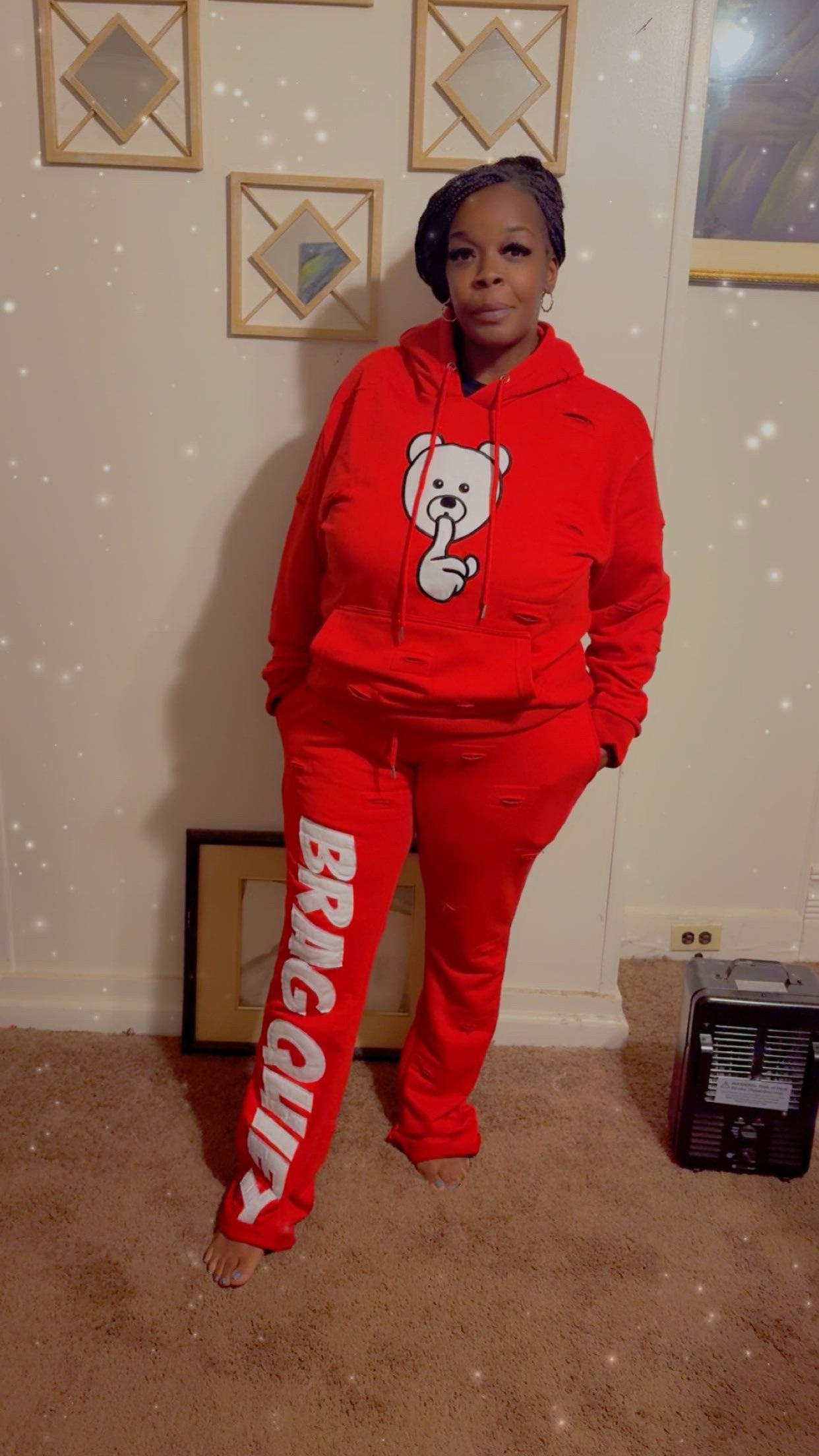 Stacked Ripped Sweatsuit